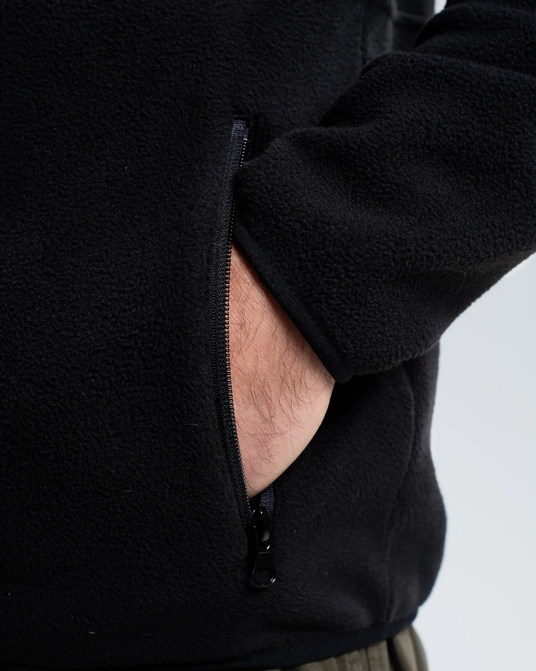 Newcastle United Black Zip Up Fleece Jacket