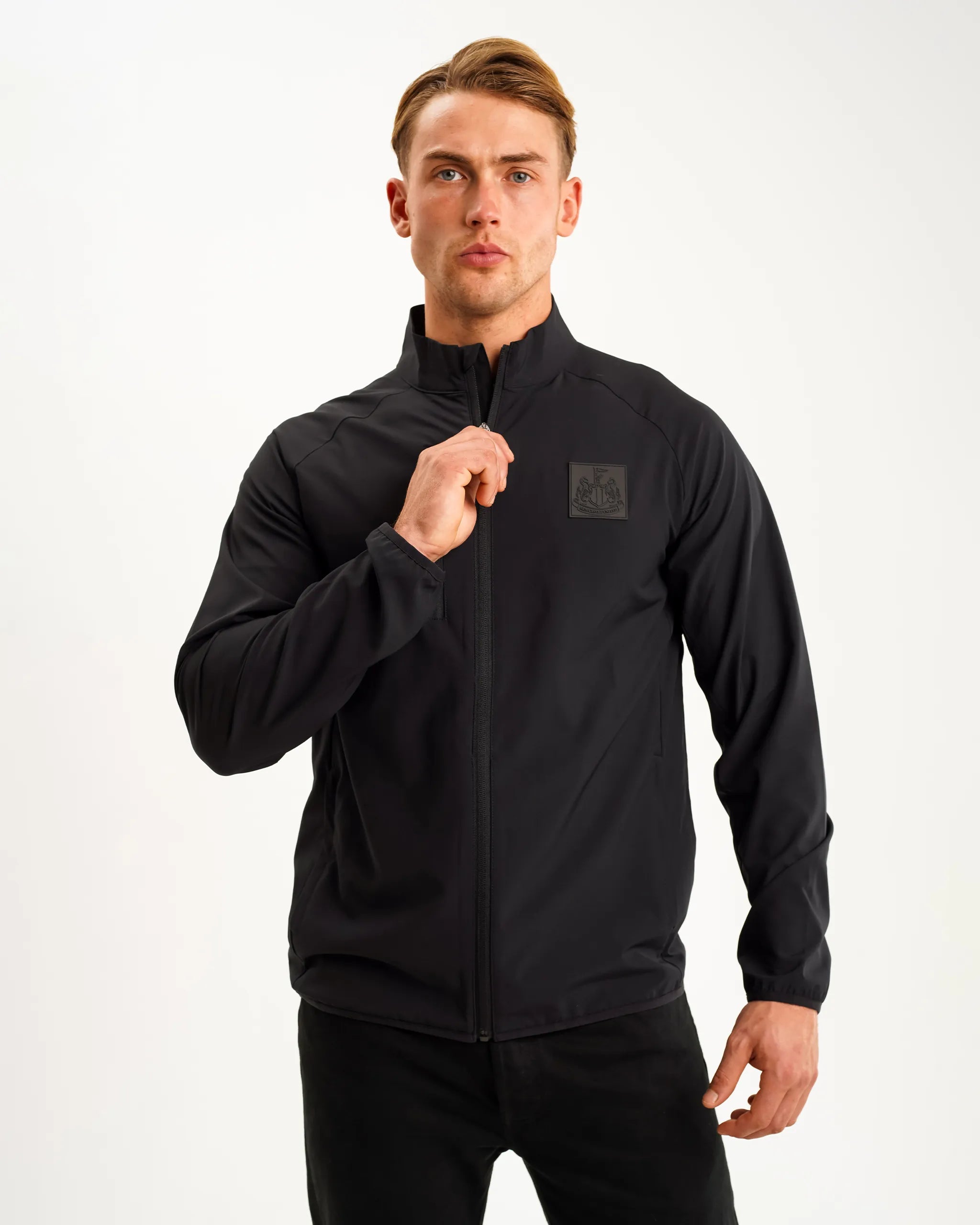 Newcastle United Men's Black Raglan Jacket