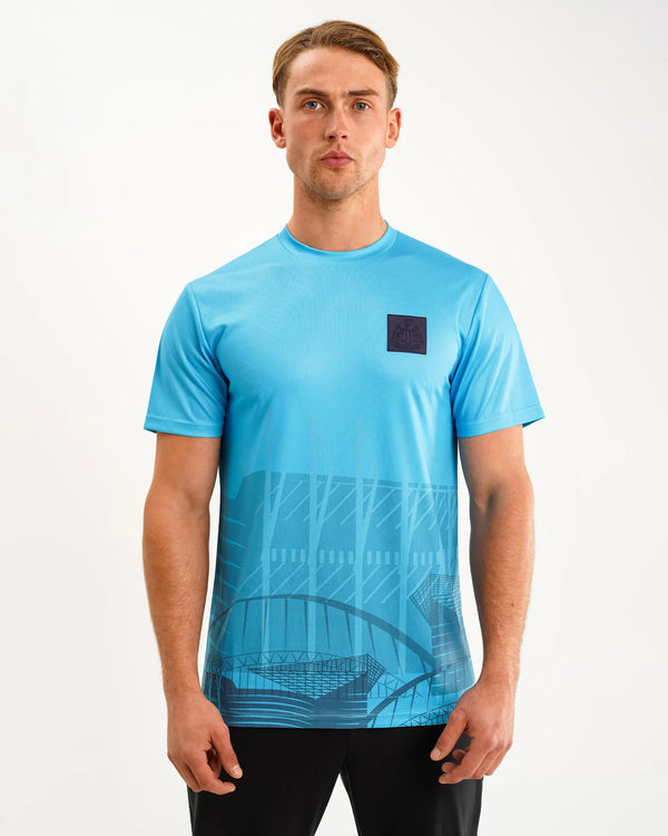 Newcastle United Men's Blue Printed Tee