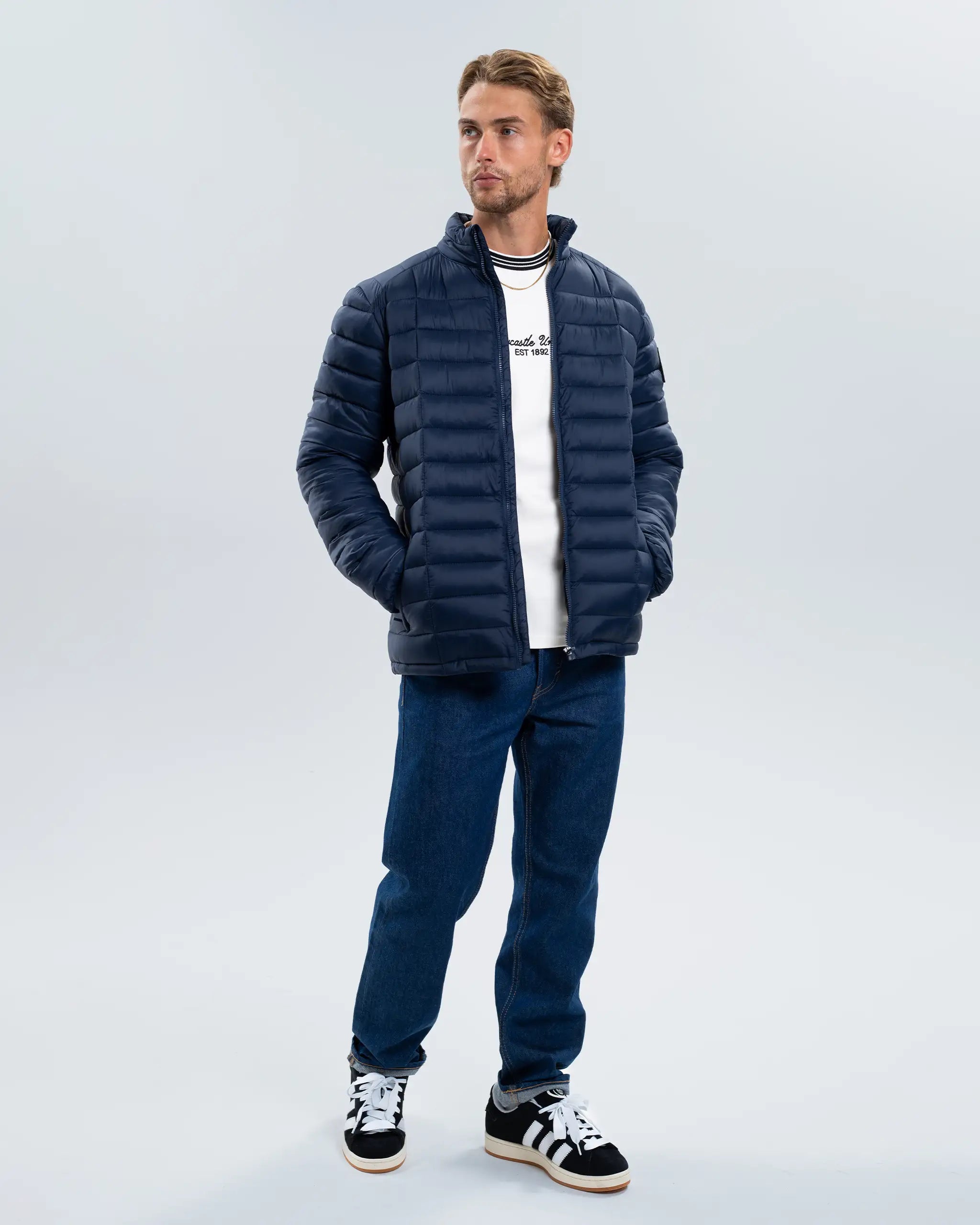Newcastle United Navy Puffer Jacket