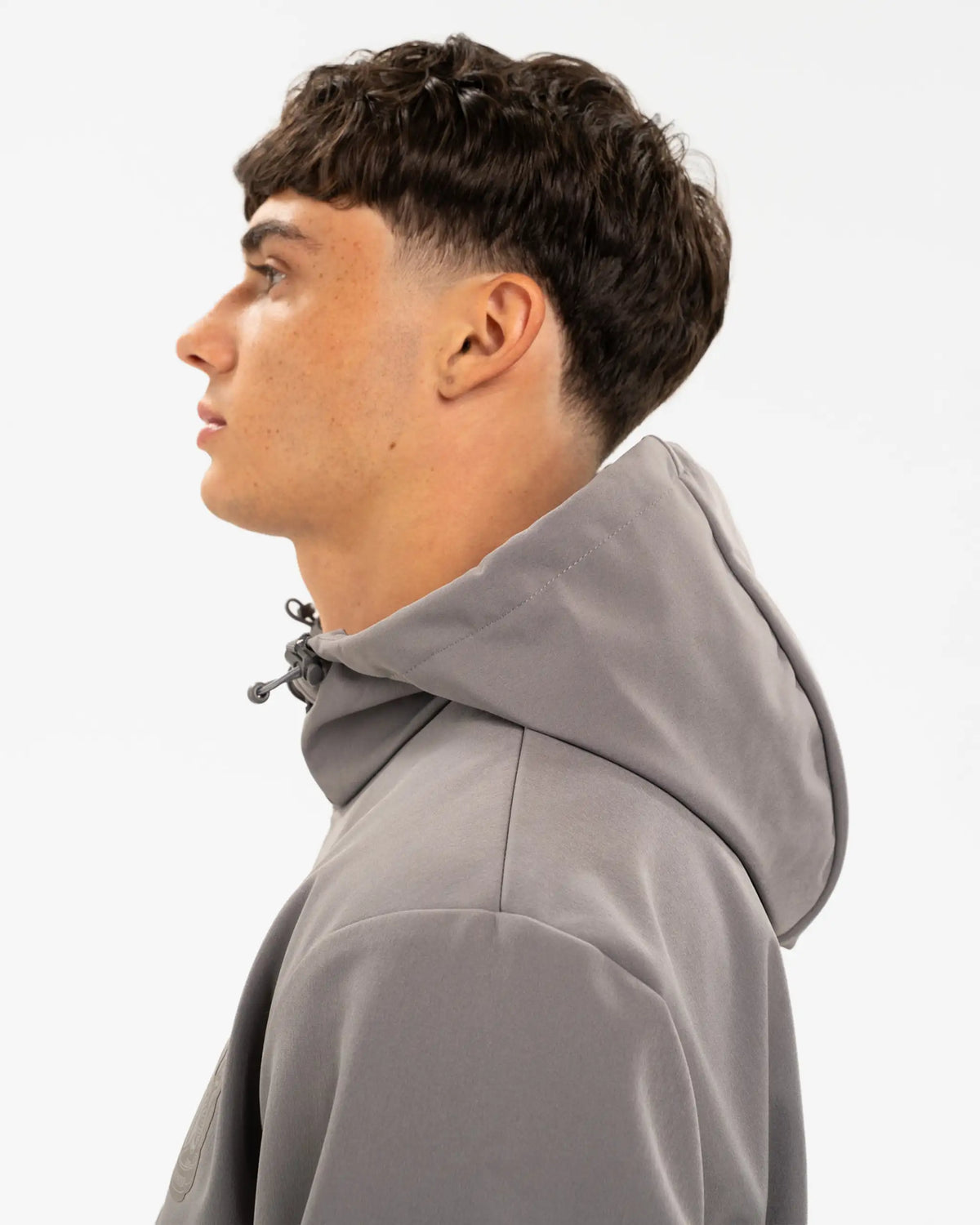 Newcastle United Men's Grey Hooded Hybrid Jacket