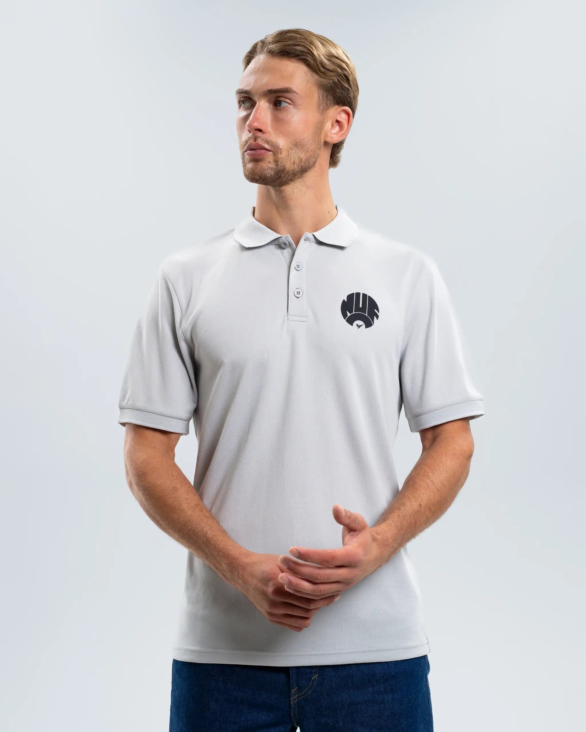 Newcastle United Cool Grey Tech Polo Shirt
