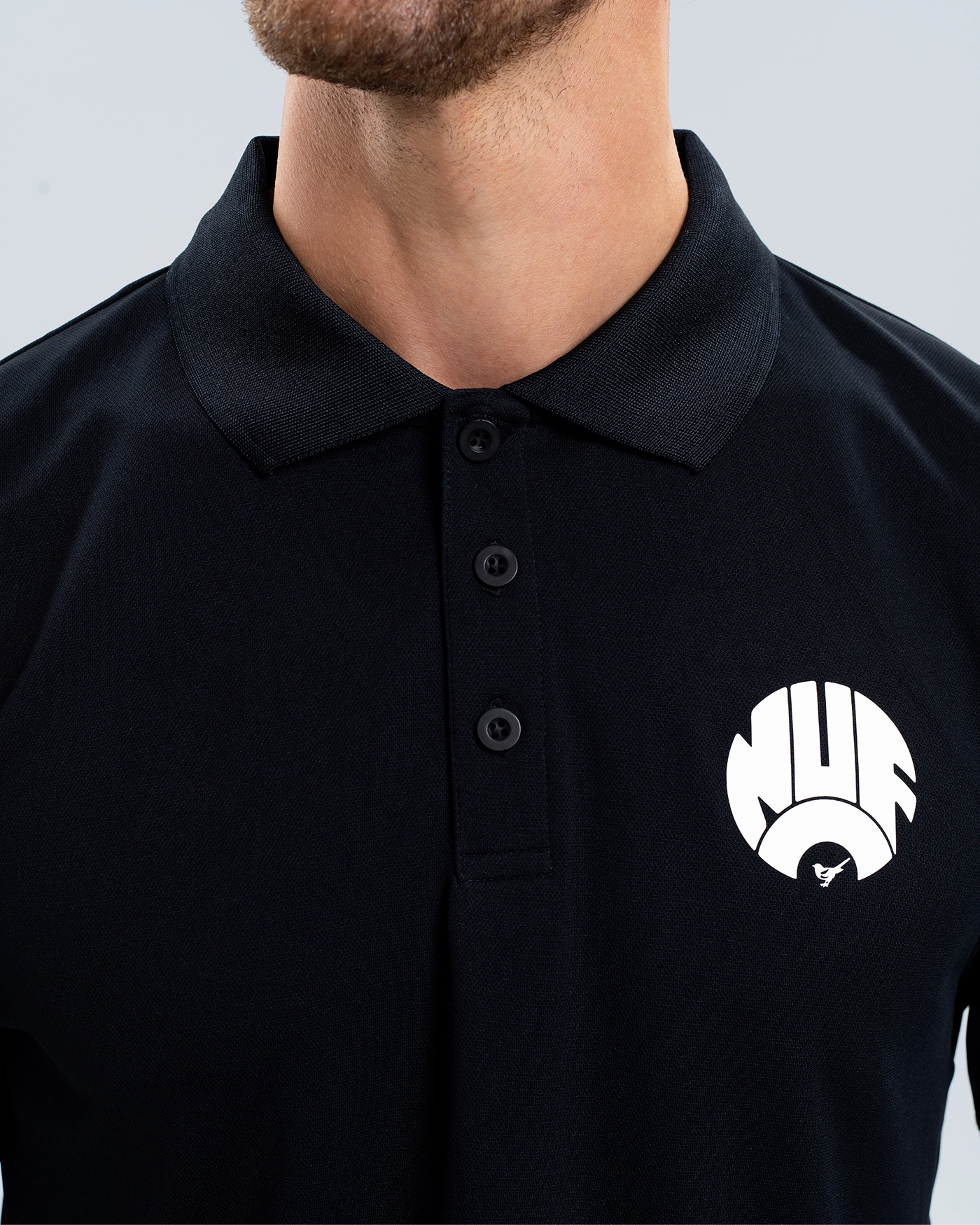Newcastle United Black Tech Polo Shirt