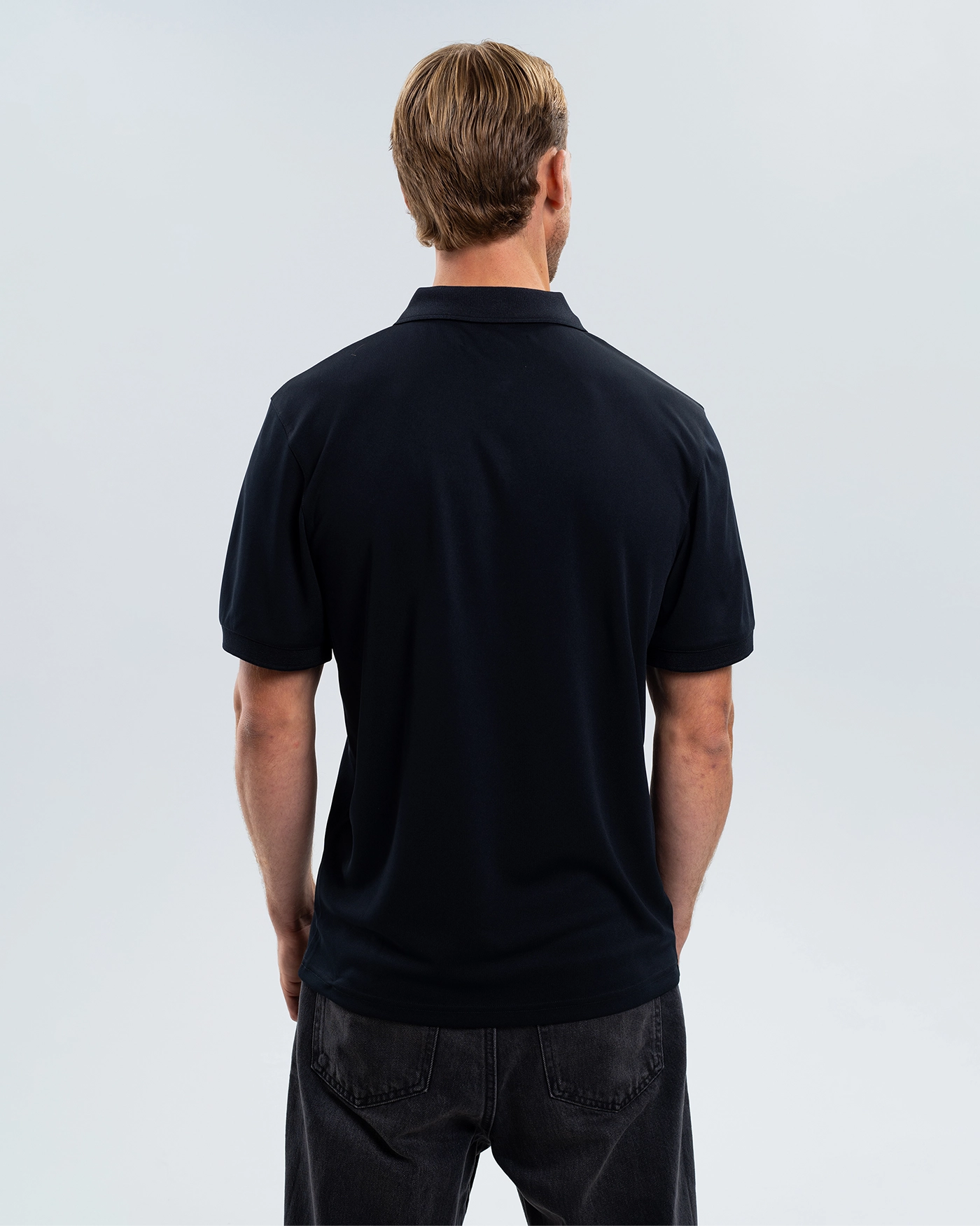 Newcastle United Black Tech Polo Shirt