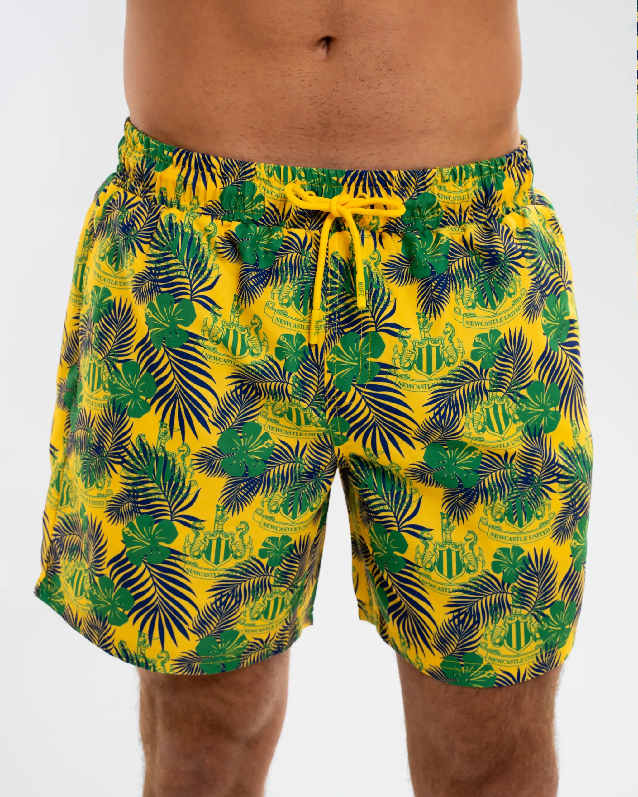 Newcastle United Men's Yellow Holiday Swim Shorts