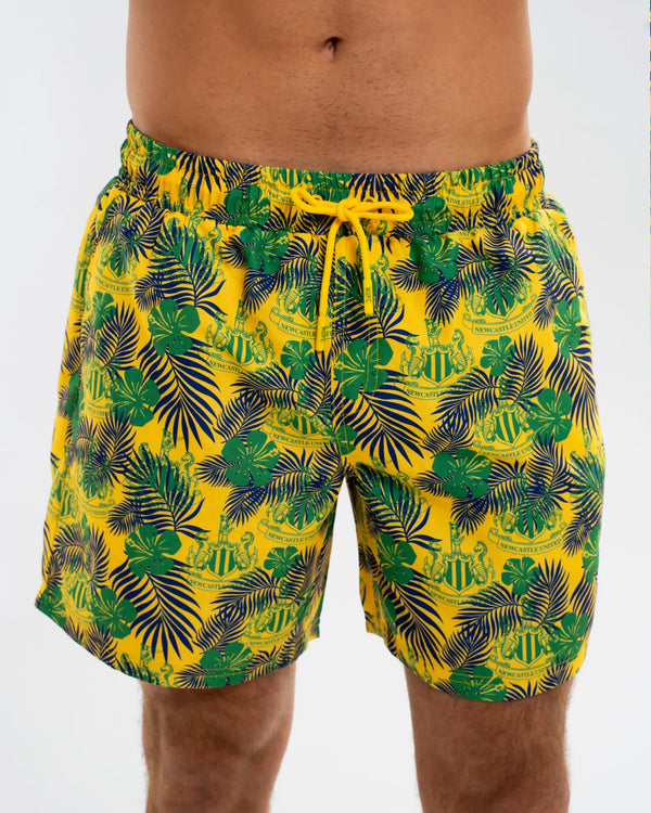 Newcastle United Men's Yellow Holiday Swim Shorts