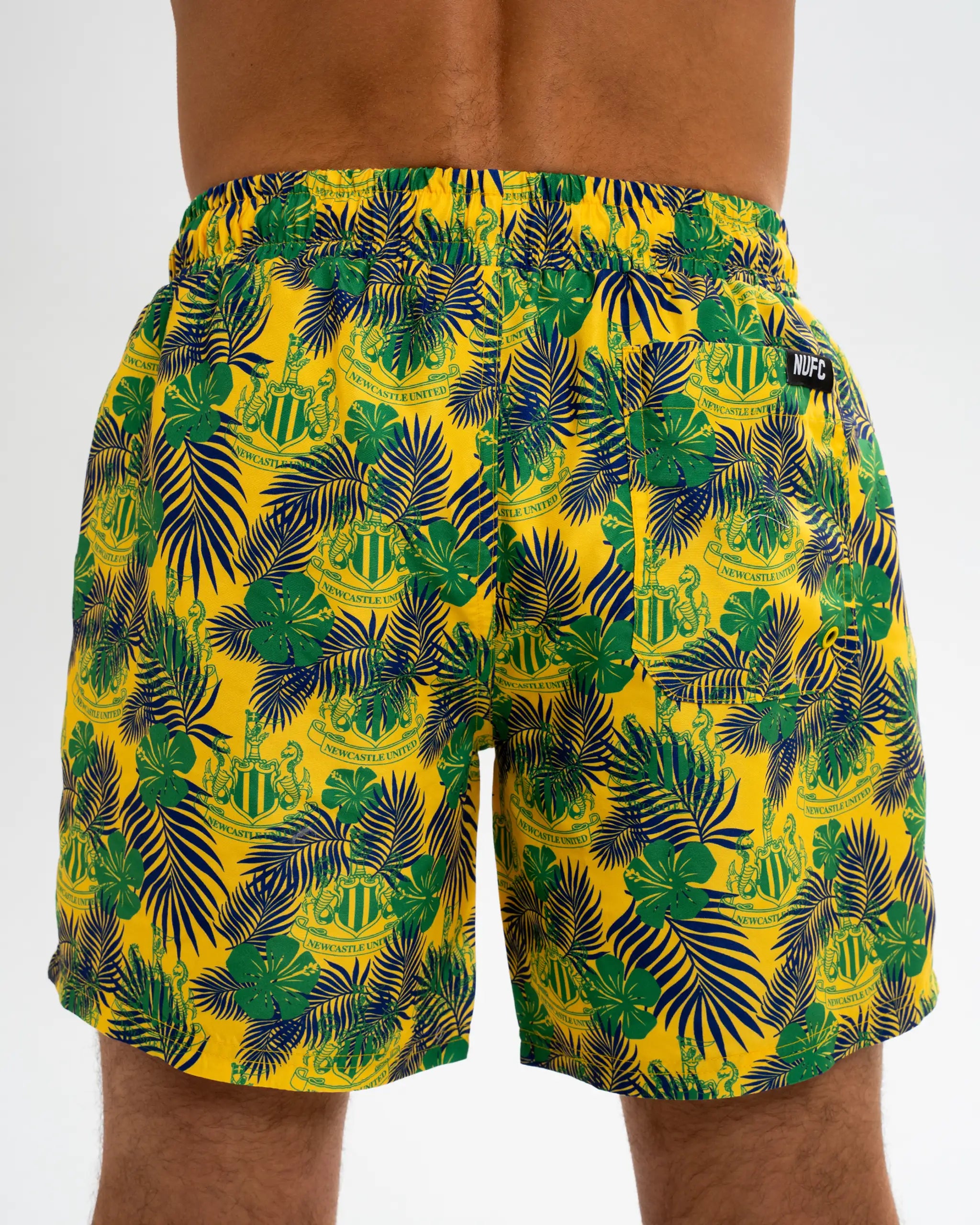 Newcastle United Men's Yellow Holiday Swim Shorts