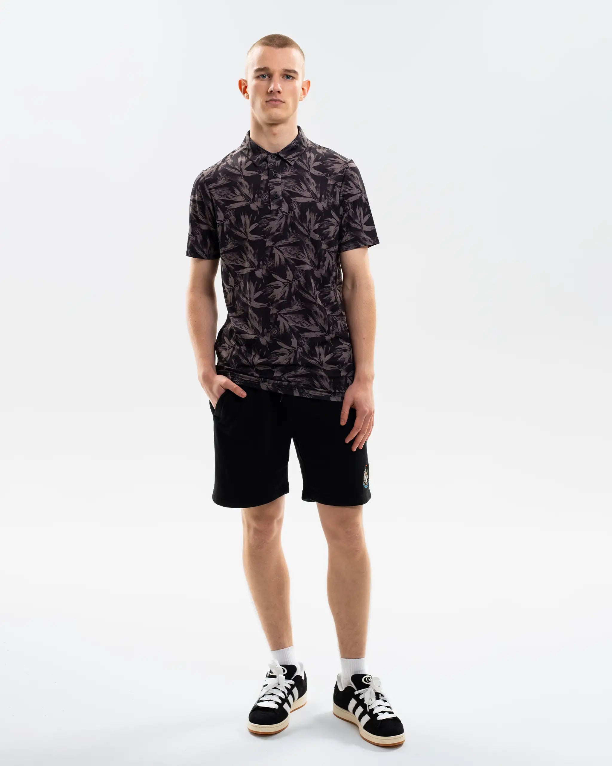 Newcastle United Men's Black Summer Polo Shirt