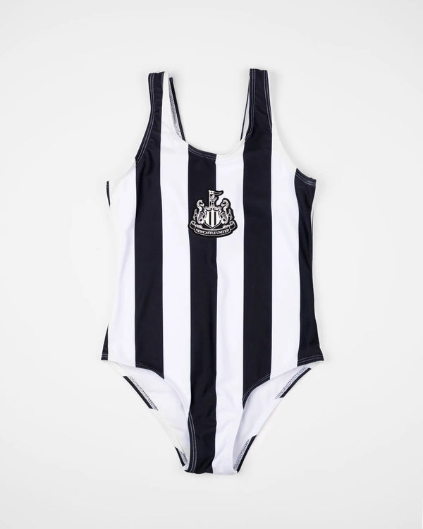 Newcastle United Kids' Black & White Swimming Costume
