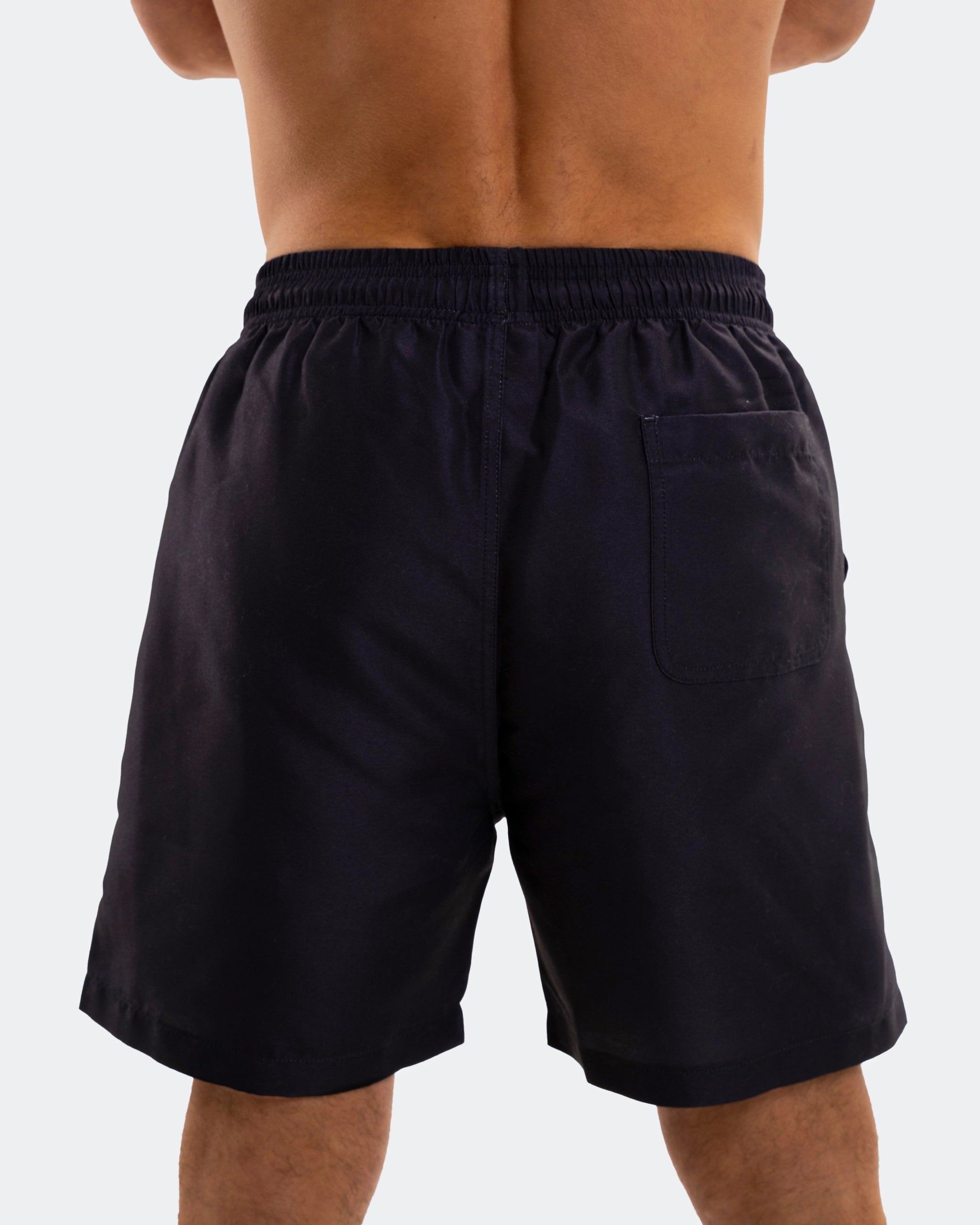 Newcastle United Men's Retro Crest Black Swim Shorts