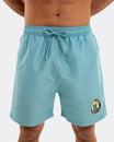 Newcastle United Men's Retro Crest Blue Swim Shorts