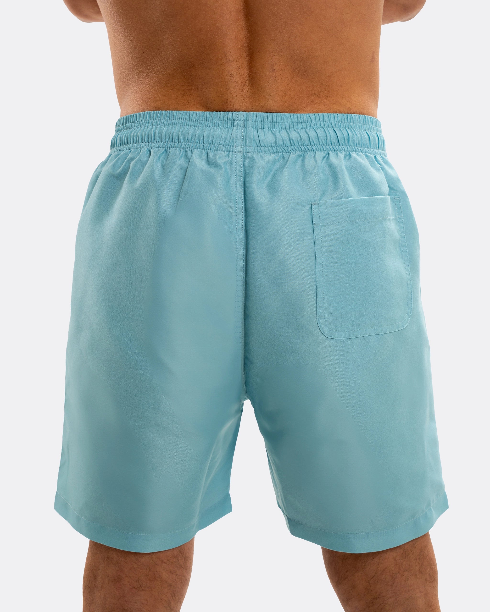 Newcastle United Men's Retro Crest Blue Swim Shorts