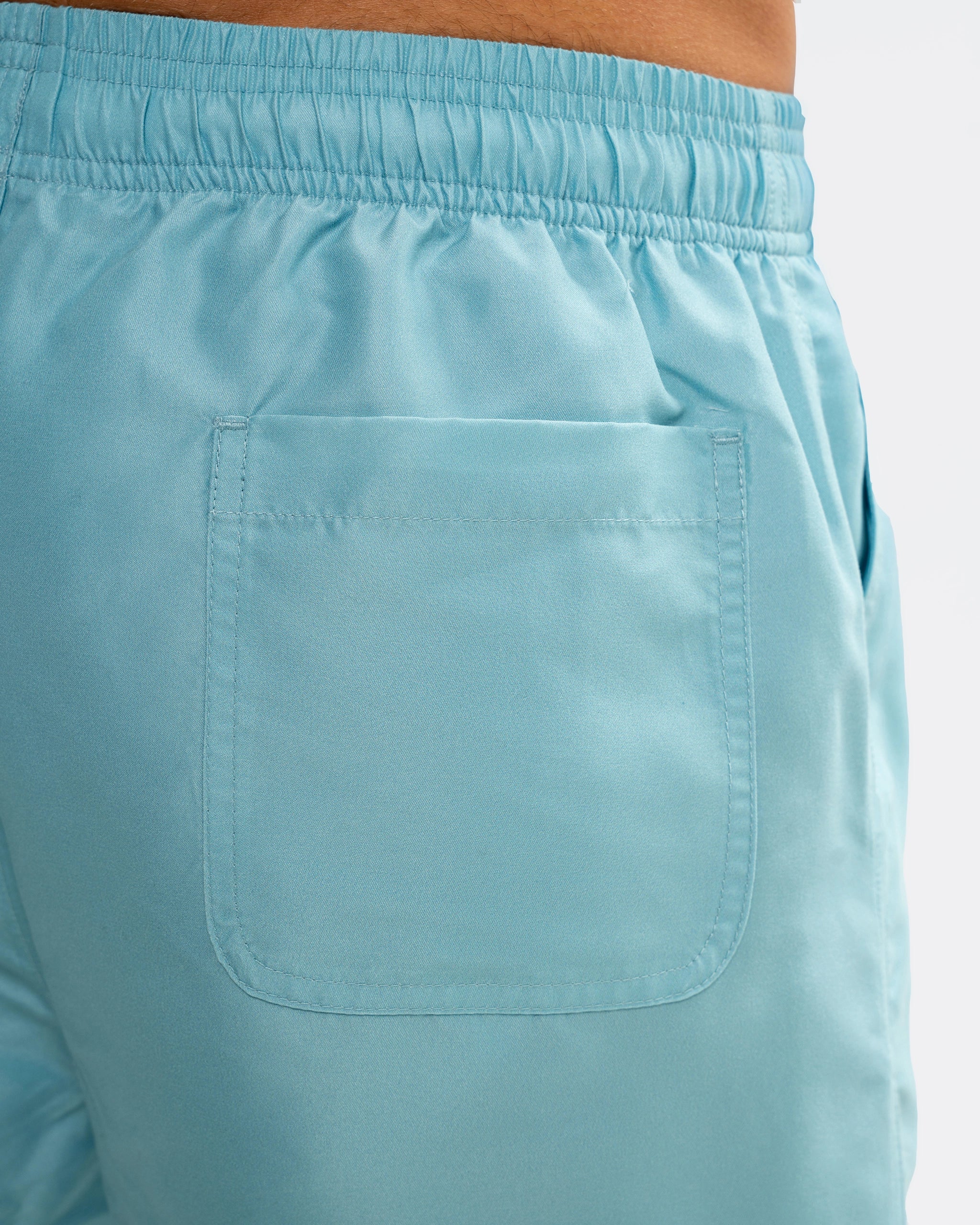 Newcastle United Men's Retro Crest Blue Swim Shorts