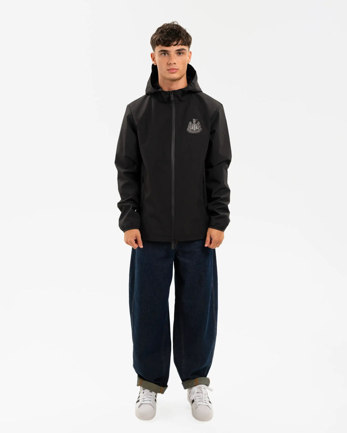 Newcastle United Men's Black Waterproof Jacket