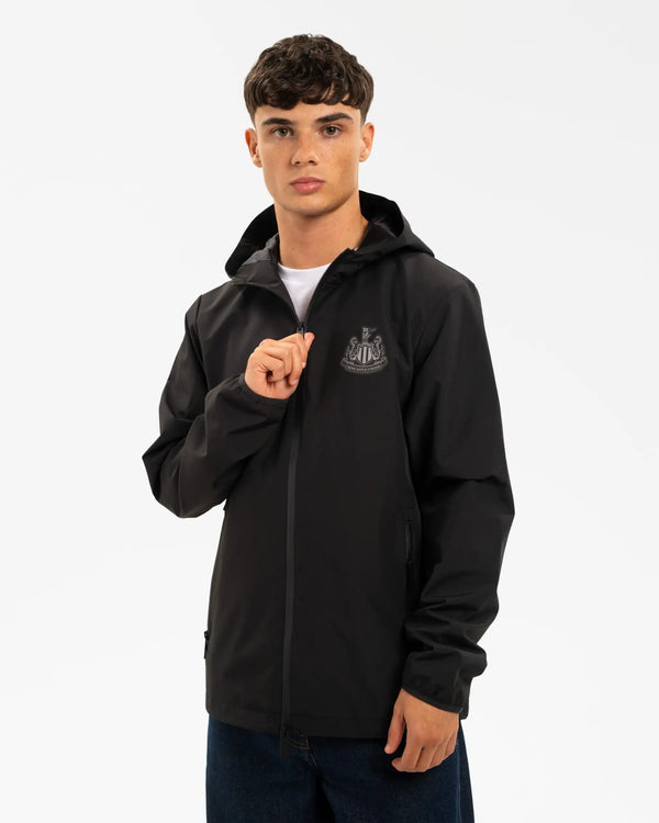 Newcastle United Men's Black Waterproof Jacket