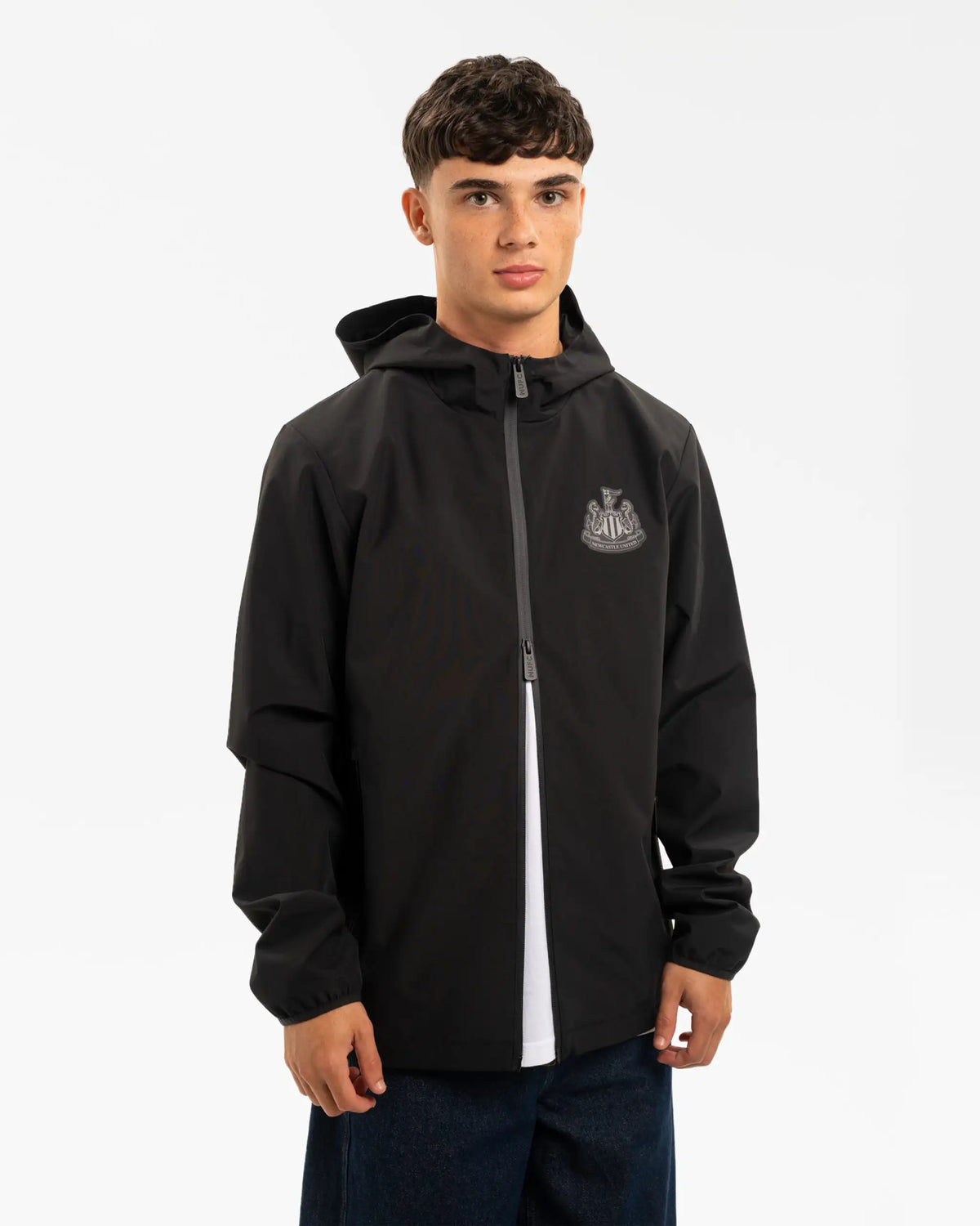Newcastle United Men's Black Waterproof Jacket