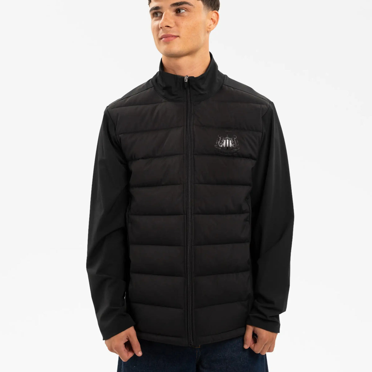 Newcastle United Men's Black Hybrid Jacket