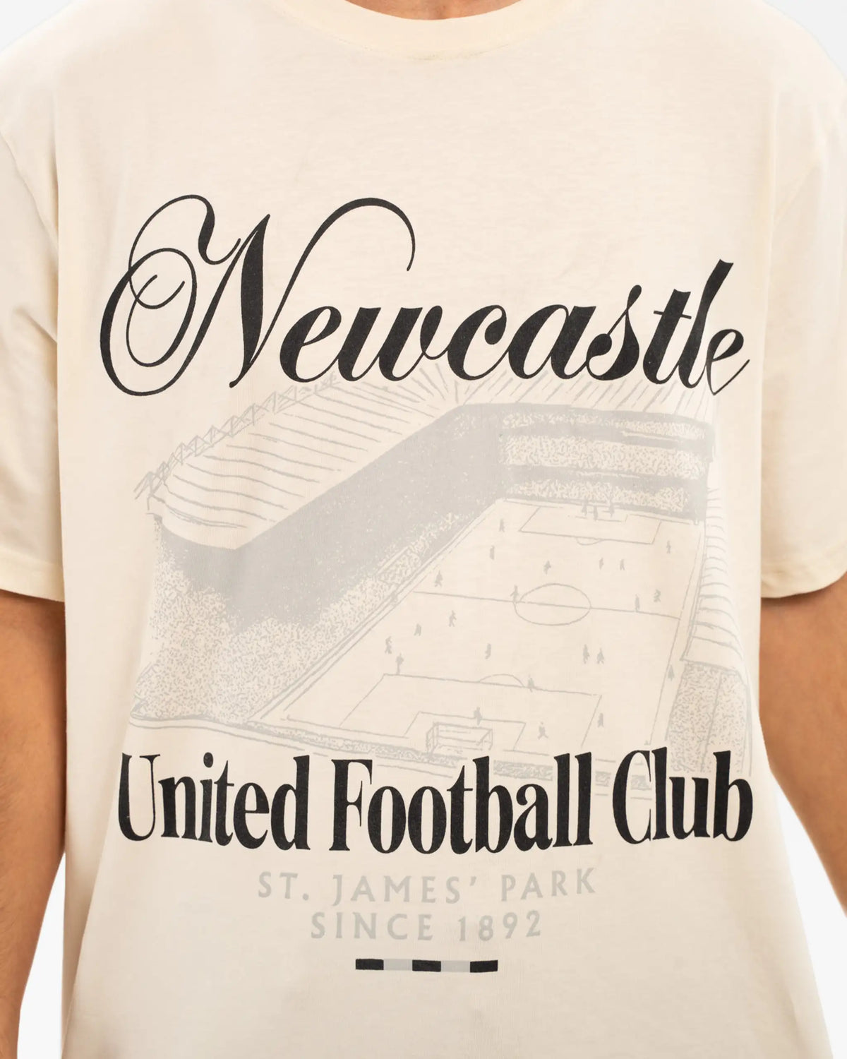 Newcastle United Men's Off-White Stadium T-Shirt