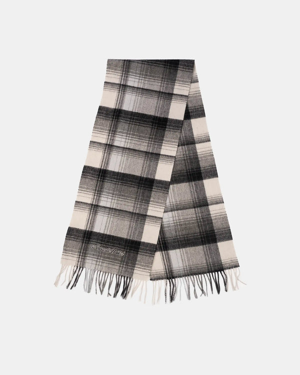 Newcastle United Black & White Lambswool Check Scarf