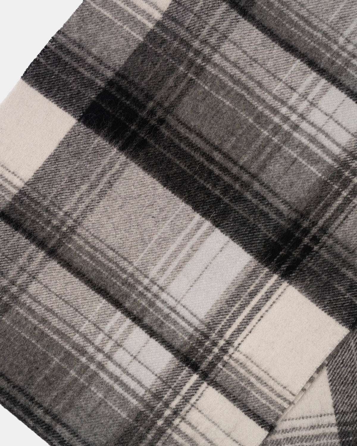 Newcastle United Black & White Lambswool Check Scarf