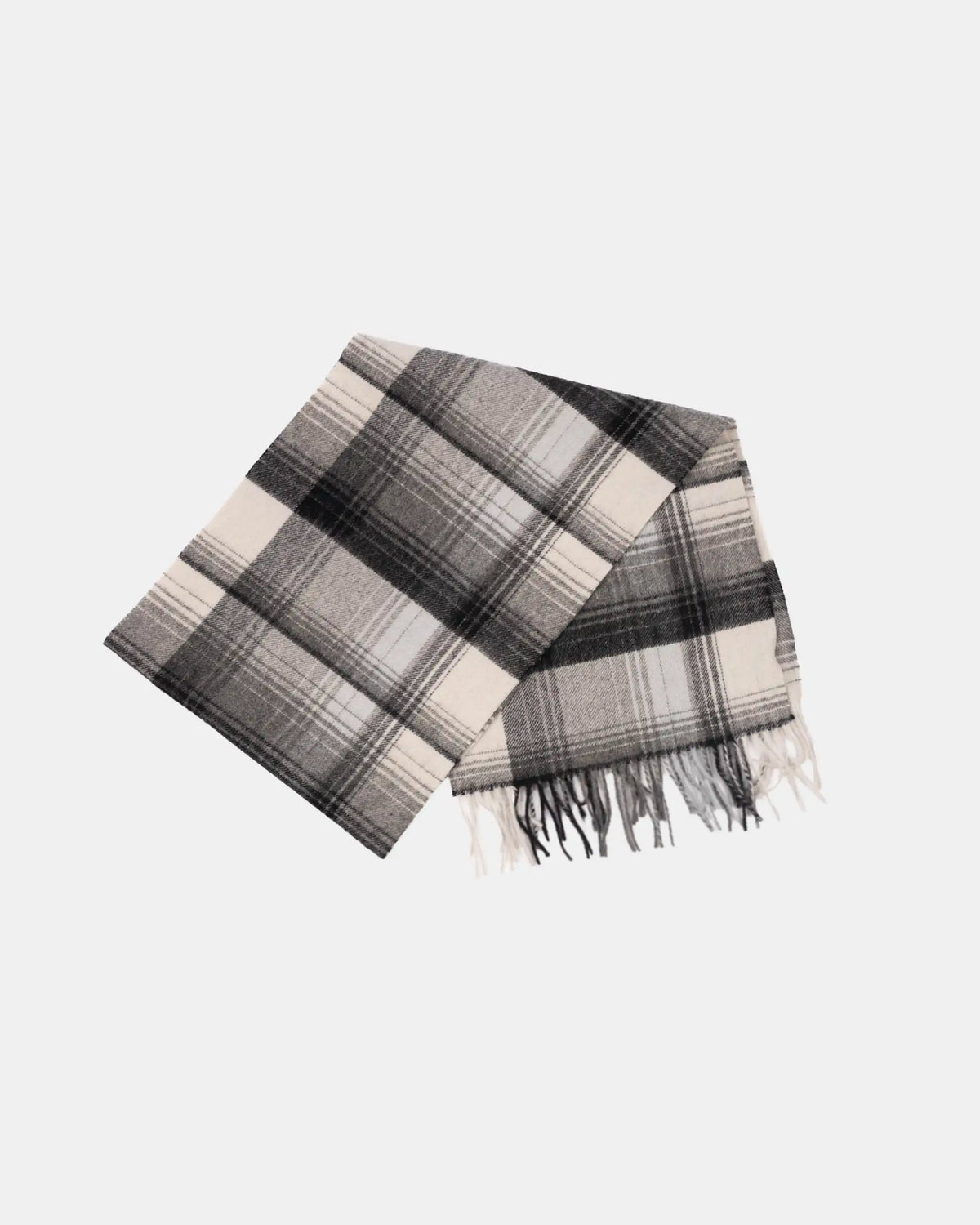 Newcastle United Black & White Lambswool Check Scarf