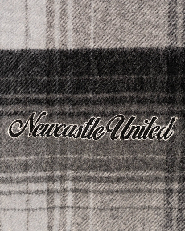 Newcastle United Black & White Lambswool Check Scarf