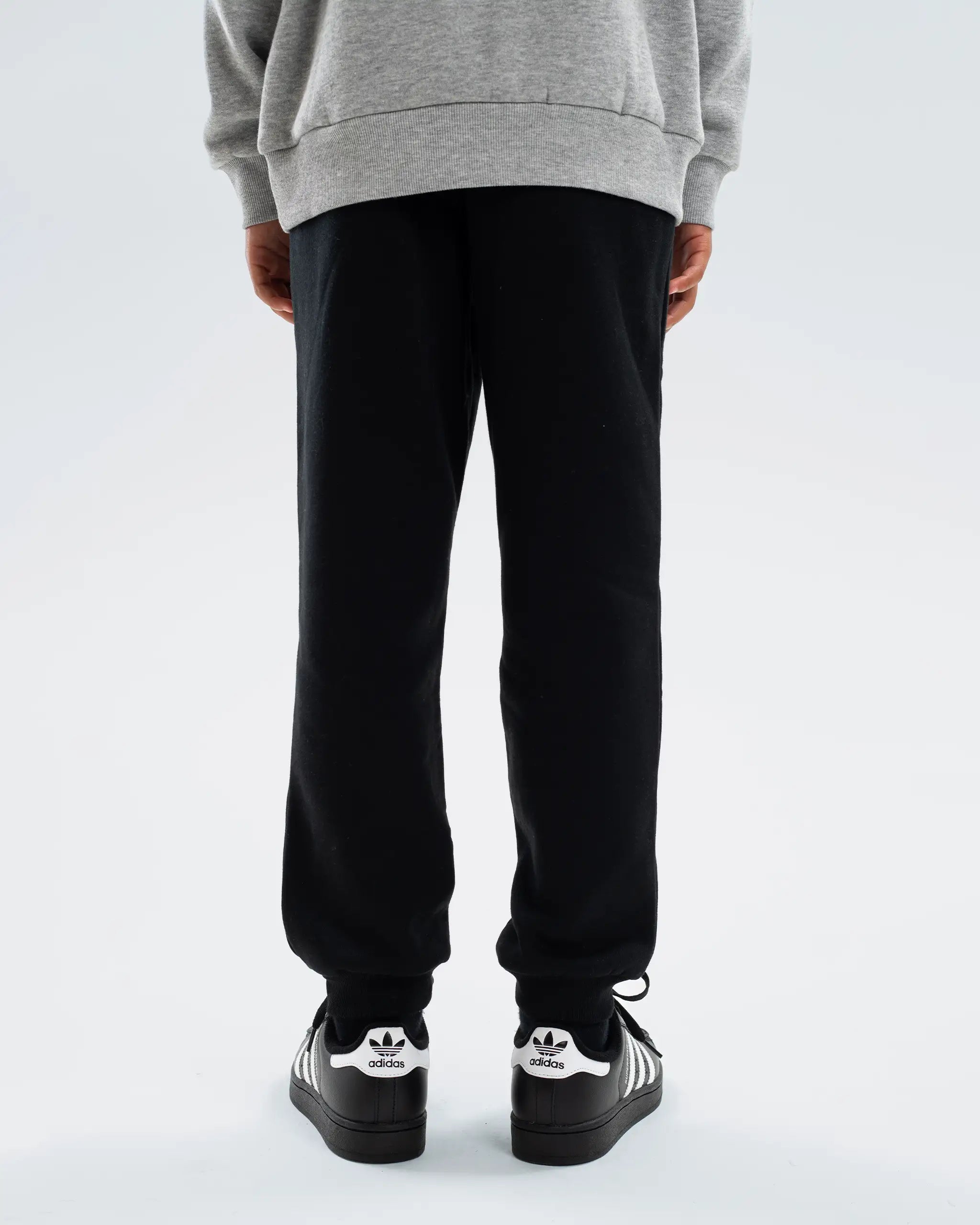 Newcastle United Kids' Essentials Range Black Fleece Jogger Bottoms