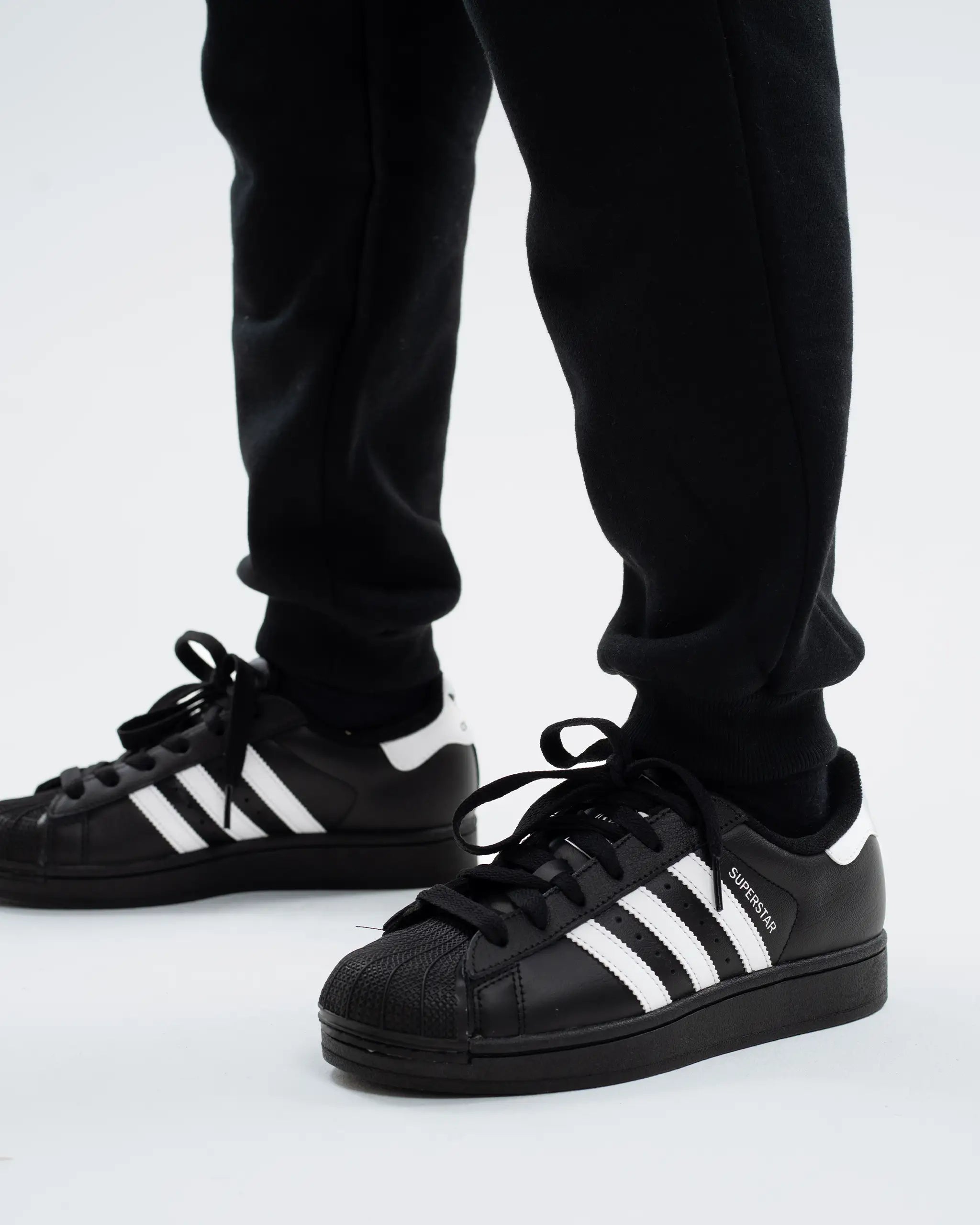 Newcastle United Kids' Essentials Range Black Fleece Jogger Bottoms