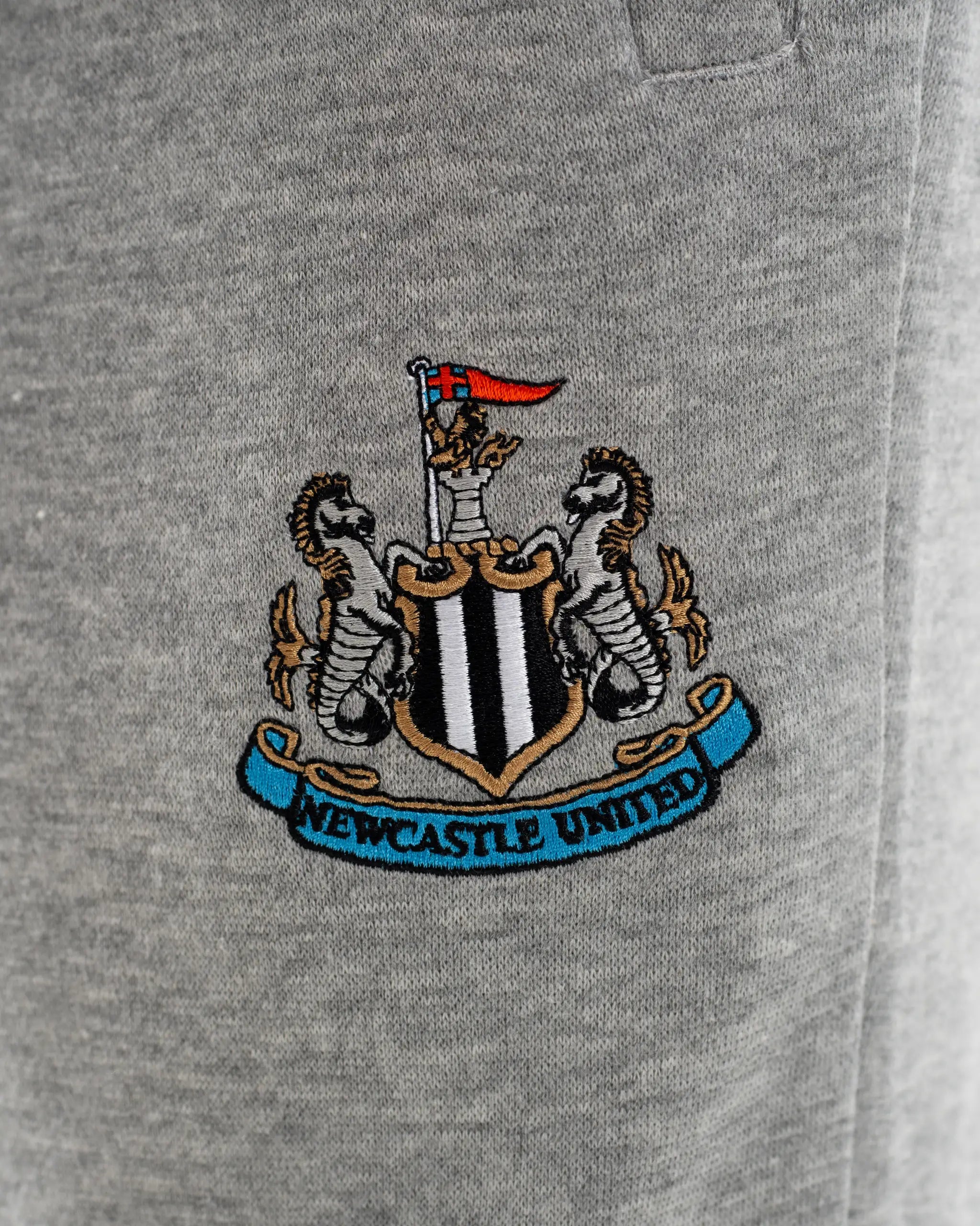 Newcastle United Kids' Essentials Range Grey Fleece Jogger Bottoms