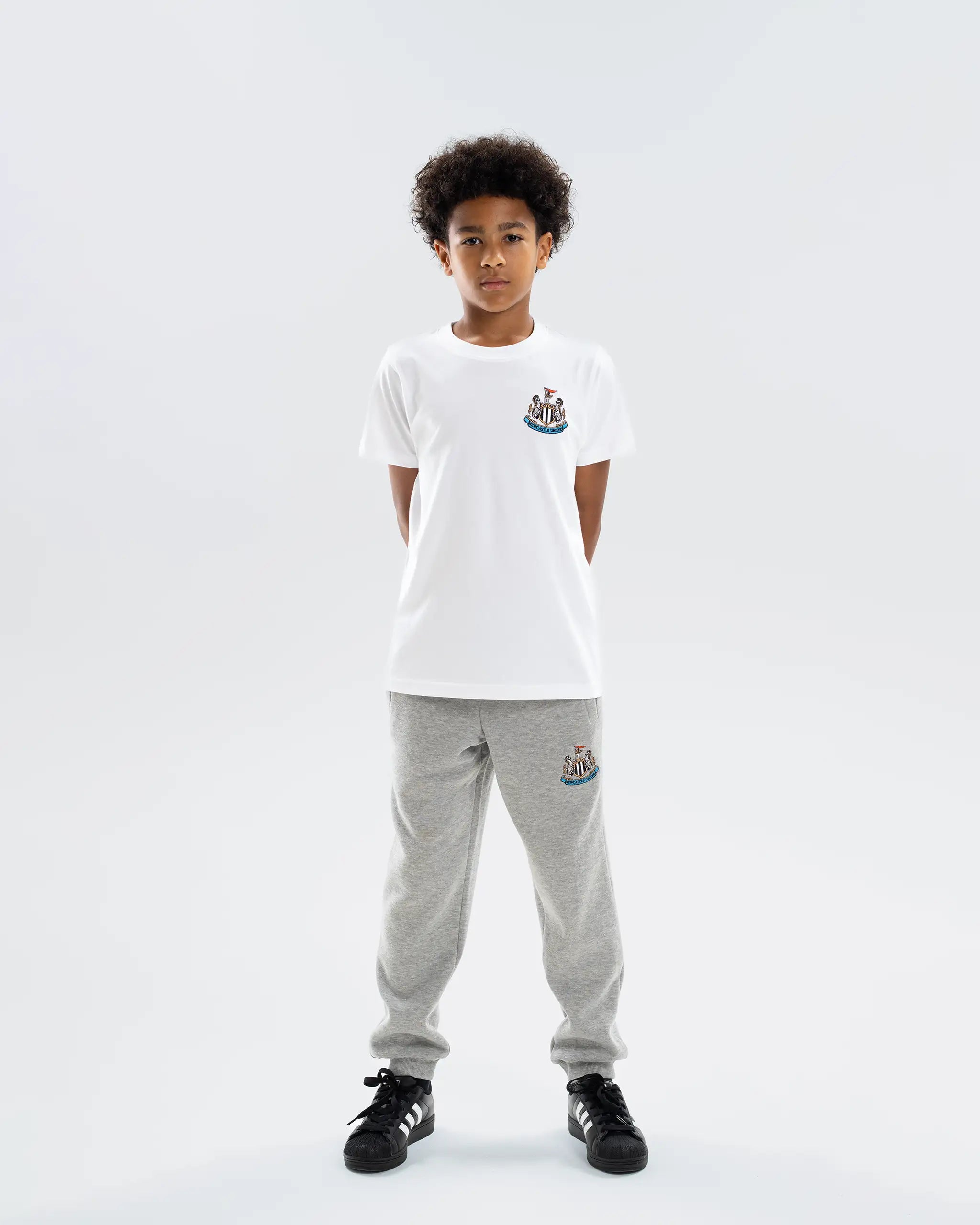 Newcastle United Kids' Essentials Range White T-Shirt