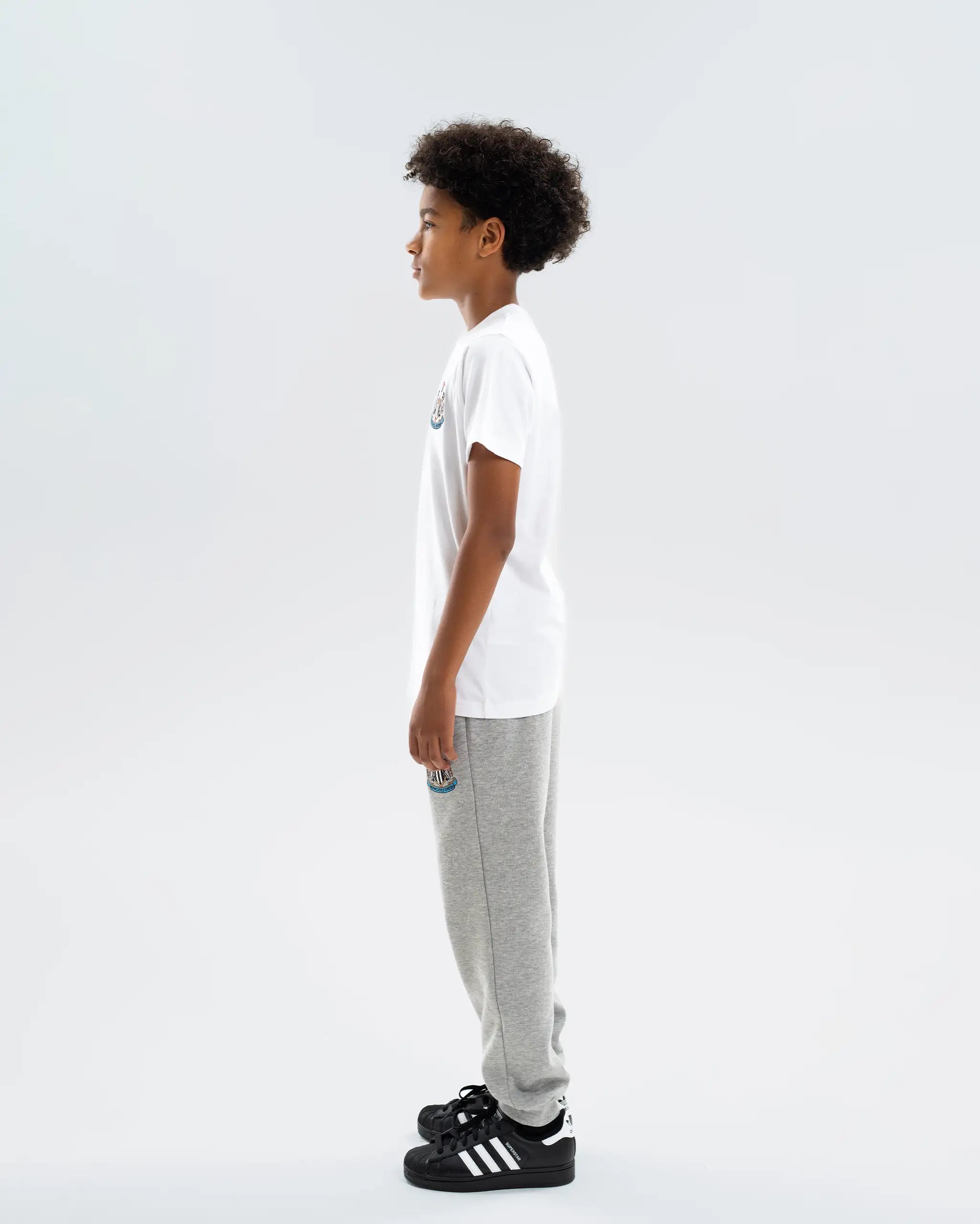 Newcastle United Kids' Essentials Range White T-Shirt