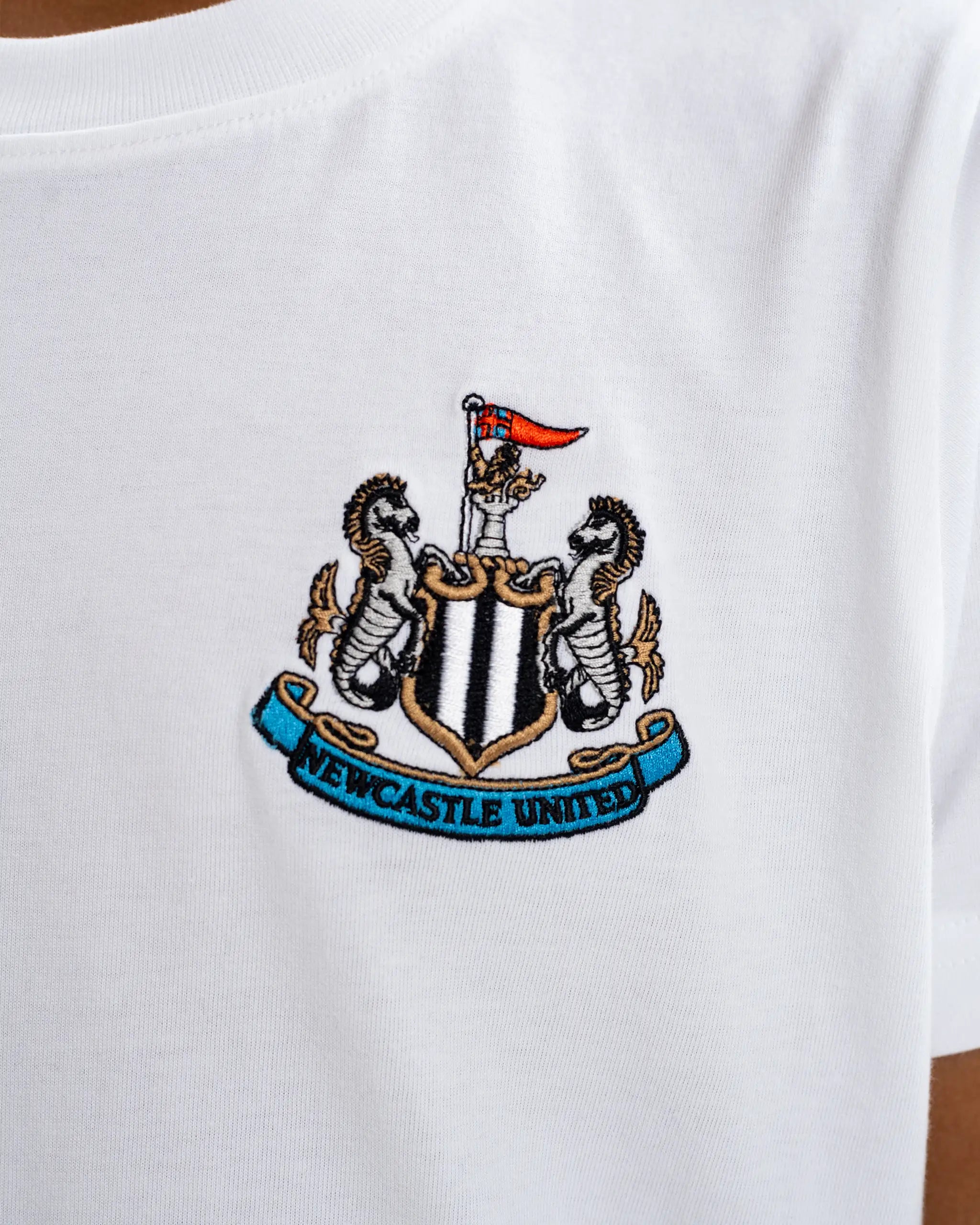 Newcastle United Kids' Essentials Range White T-Shirt