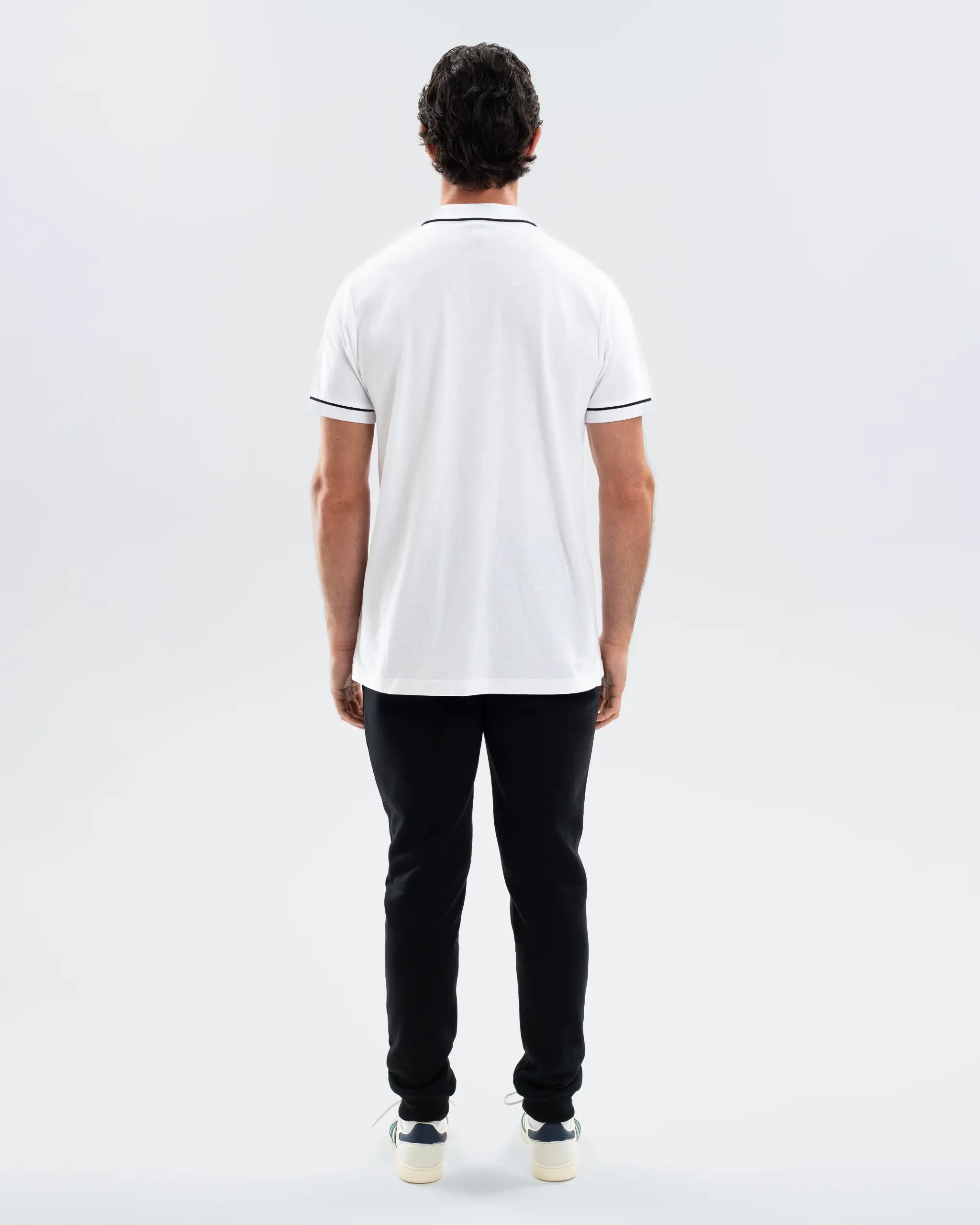 Newcastle United Men's Essentials Range White Polo Shirt
