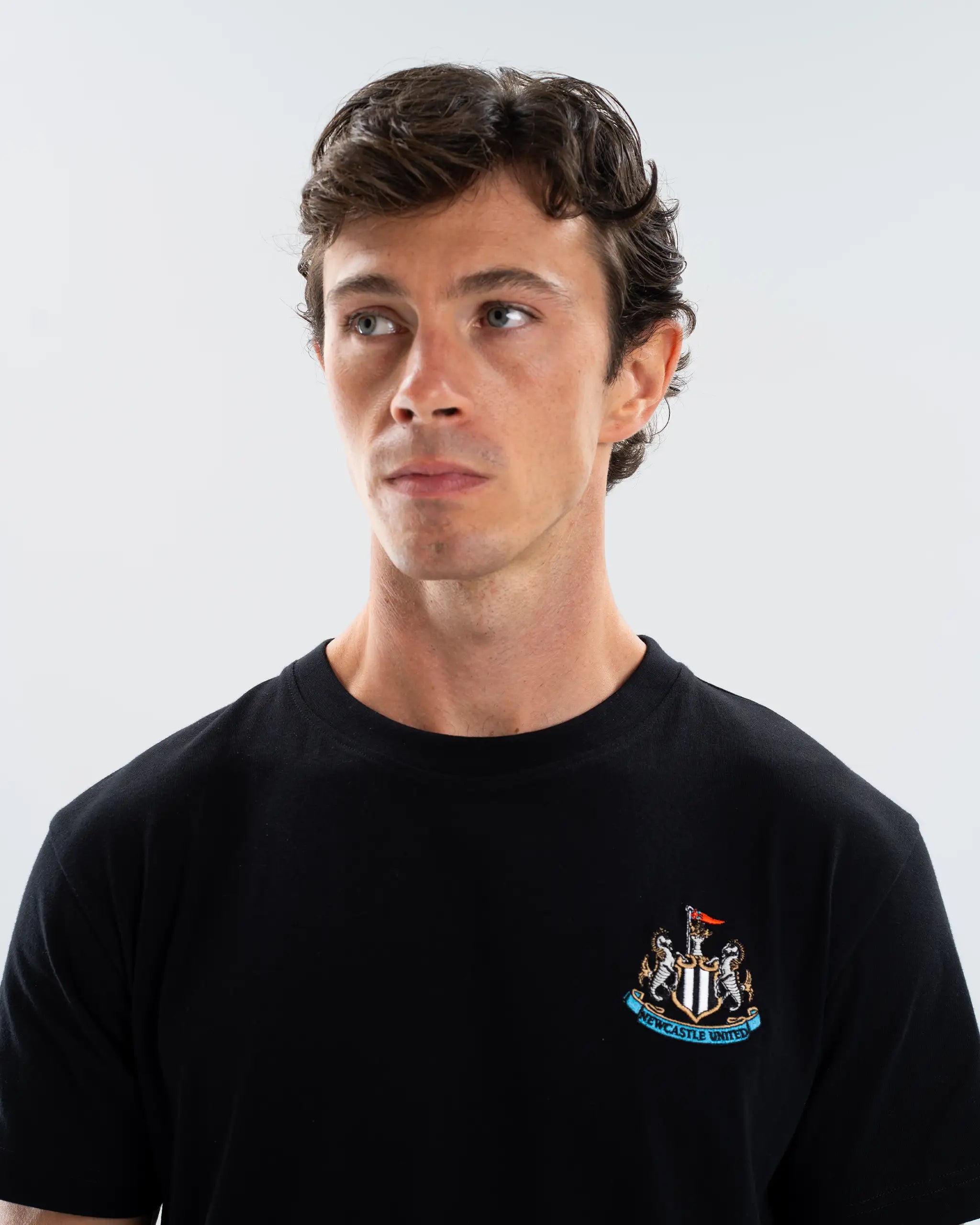 Newcastle United Men's Essentials Range Black T-Shirt