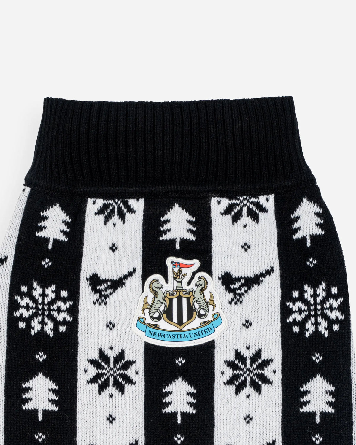 Newcastle United Dogs Black & White Christmas Jumper