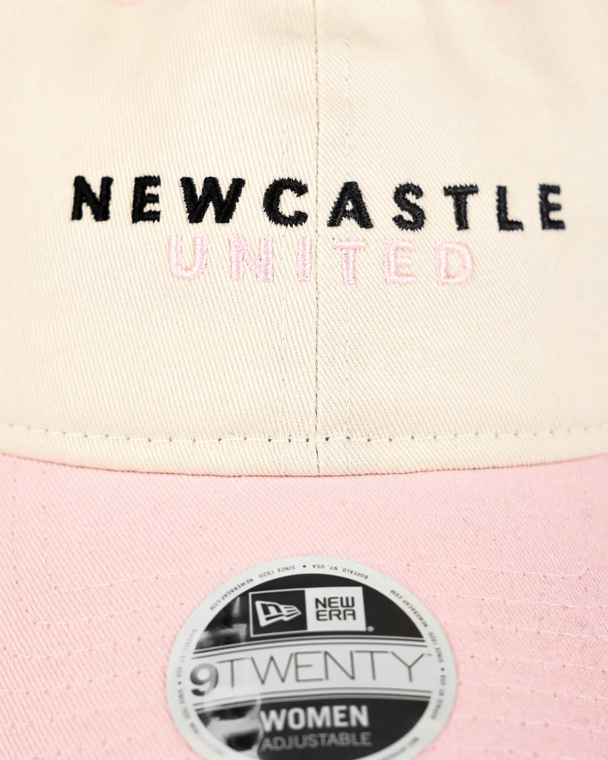 Newcastle United New Era Women's Light Beige & Pink 9TWENTY Adjustable Cap