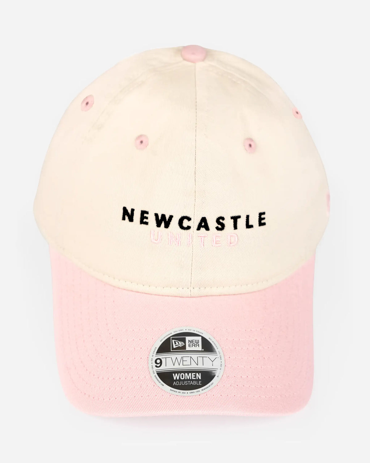 Newcastle United New Era Women's Light Beige & Pink 9TWENTY Adjustable Cap