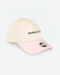Newcastle United New Era Women's Light Beige & Pink 9TWENTY Adjustable Cap