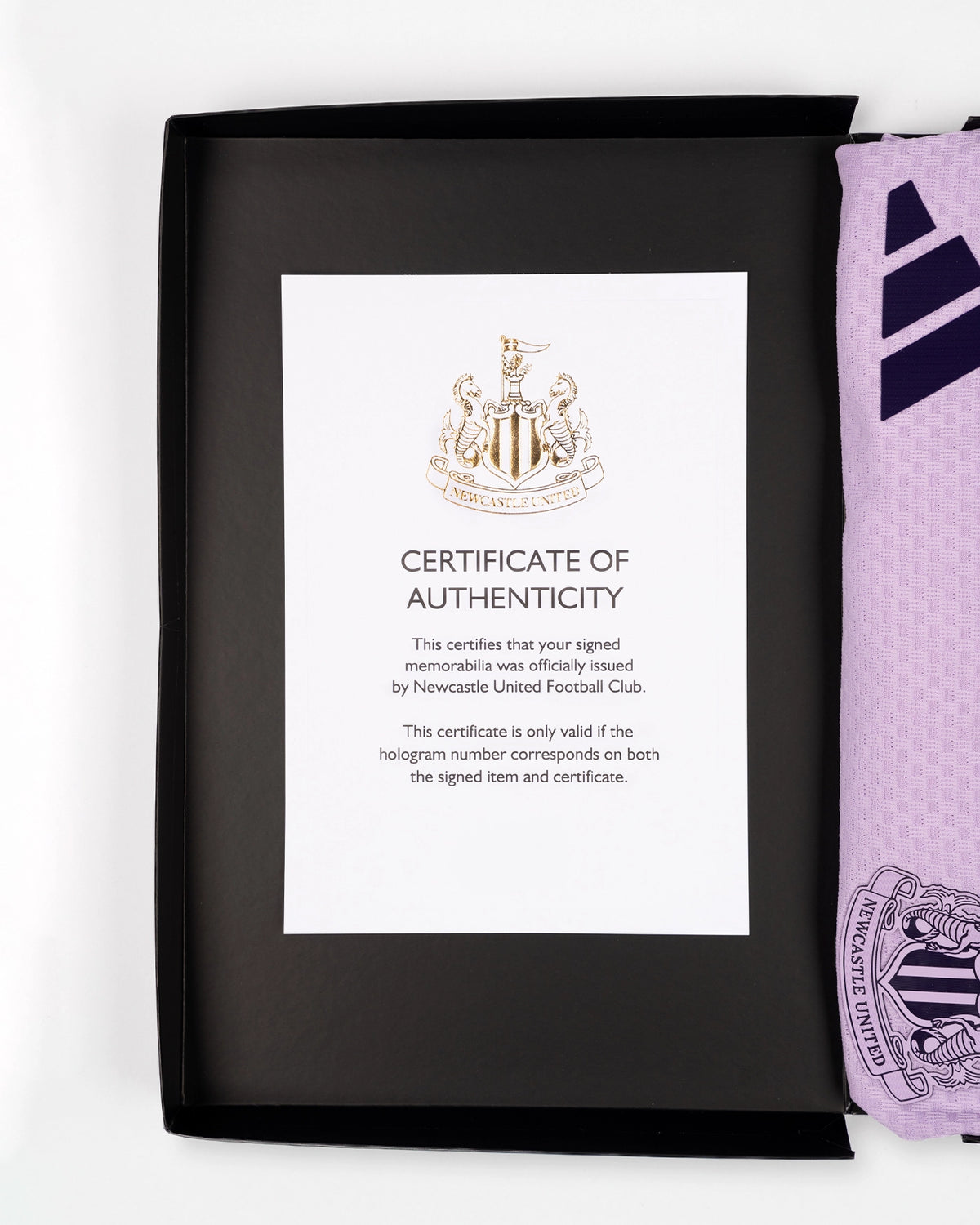 Newcastle United NICO G 26/27 Boxed Signed Authentic Third Shirt