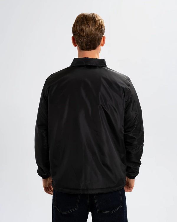 Newcastle United Men's Black Button Up Coach Jacket