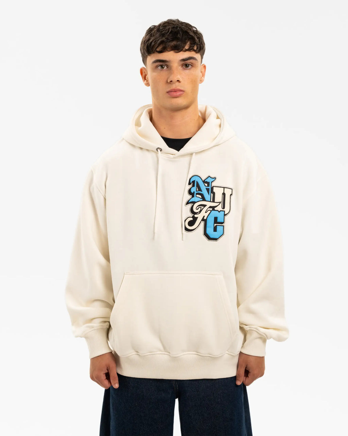 Newcastle United Men's Off-White NUFC Graphic Hoodie