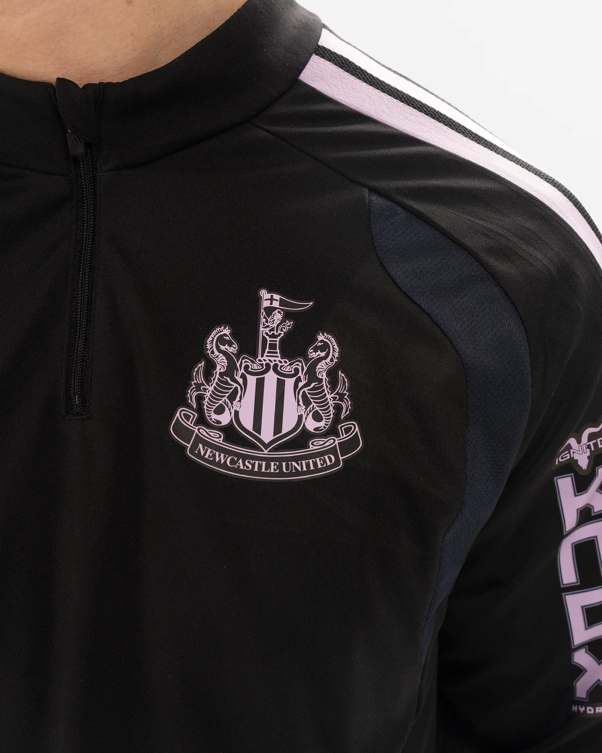Newcastle United adidas 26/27 Players Range Black 1/4 Zip Top
