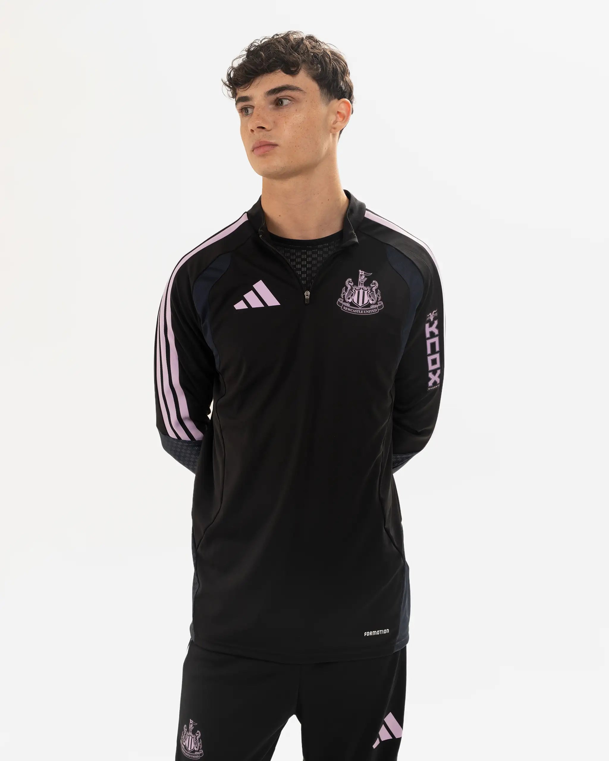 Newcastle United adidas 26/27 Players Range Black 1/4 Zip Top