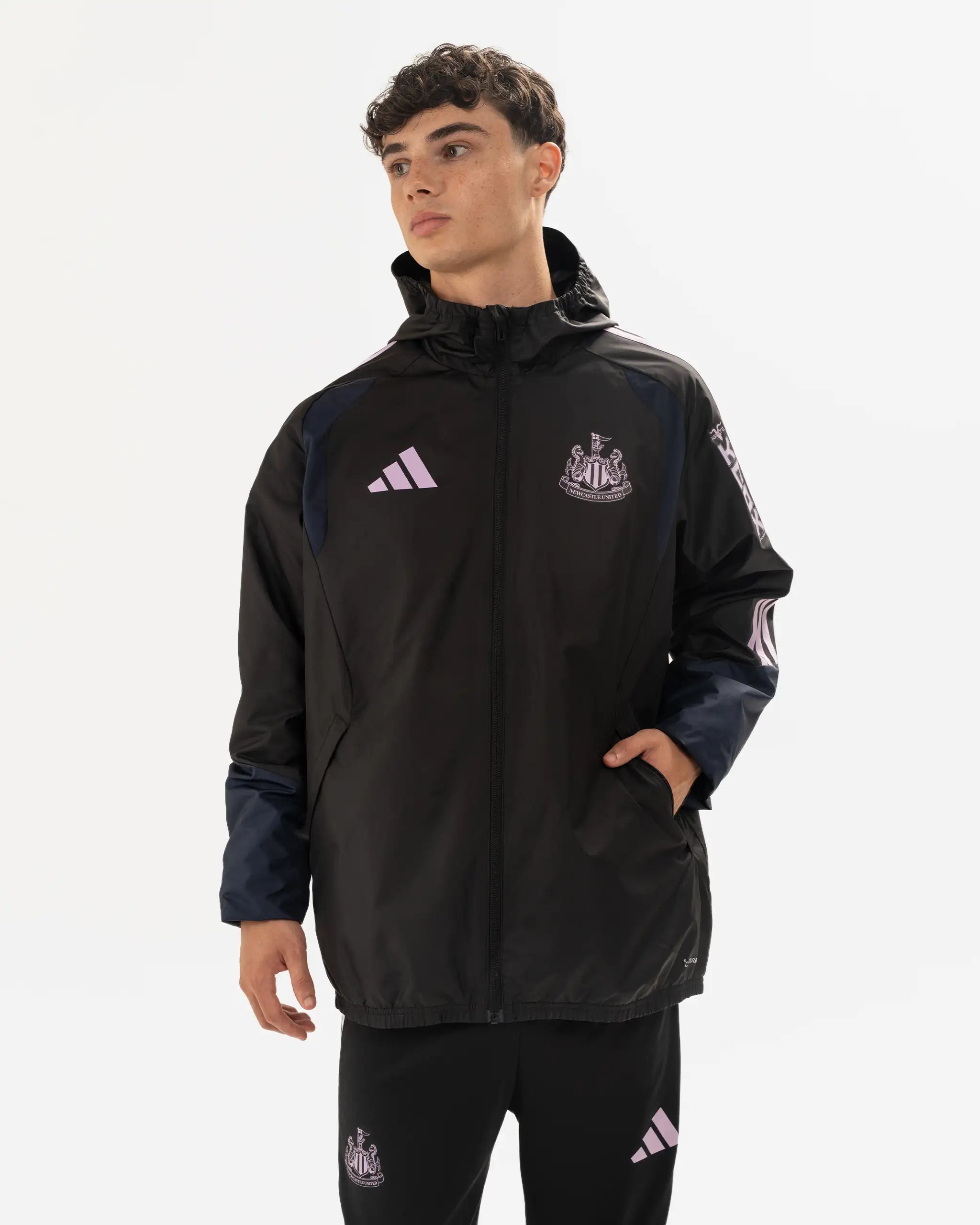 Newcastle United adidas 26/27 Players Range Black All Weather Jacket