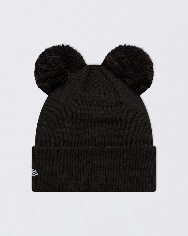 Newcastle United New Era Kids' Black Pom Pom Beanie