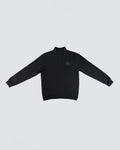 Newcastle United Men's Black 1/4 Zip Sweatshirt