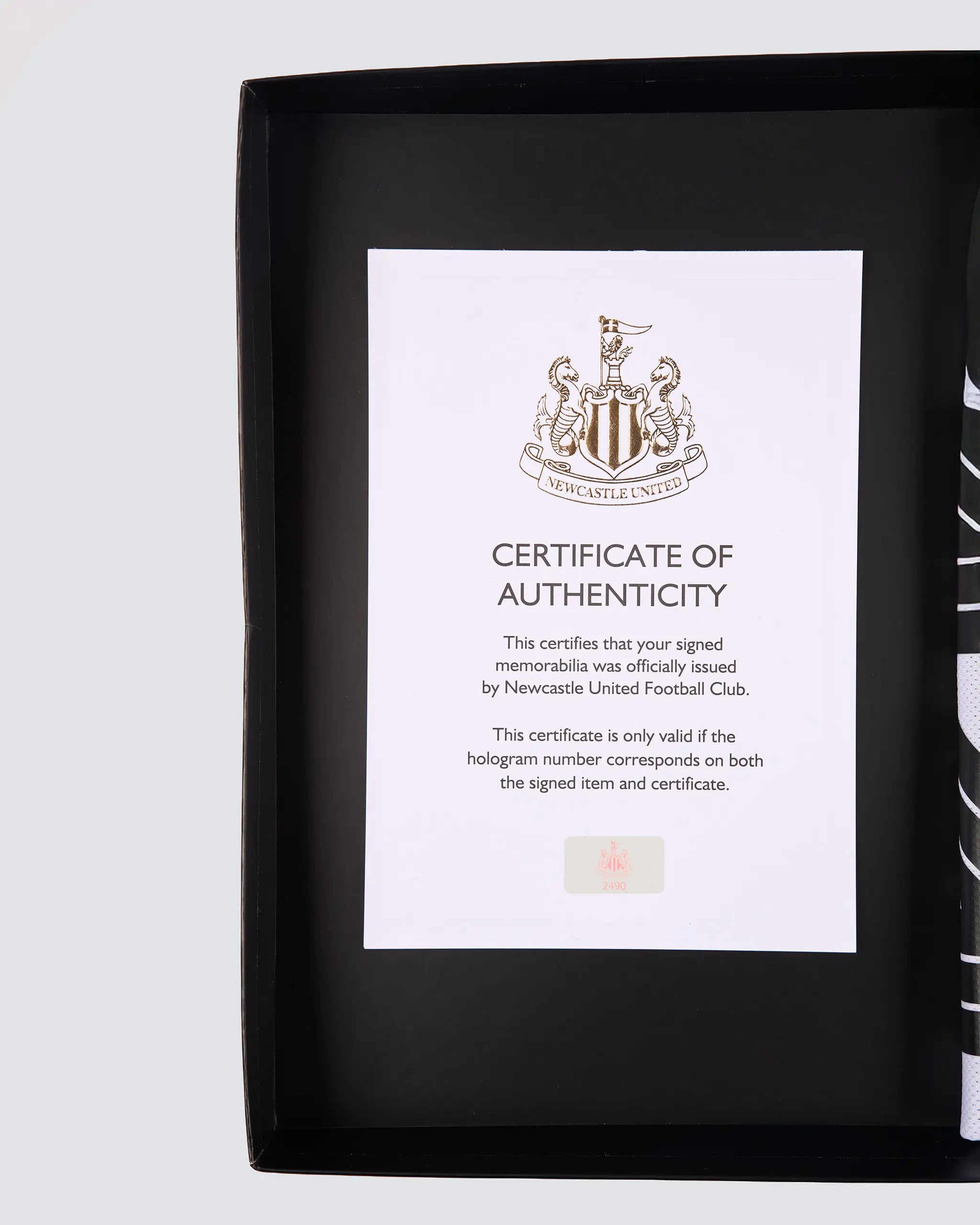 Newcastle United J.RAMSEY 25/26 Boxed Signed Home Shirt (Silver Signature)