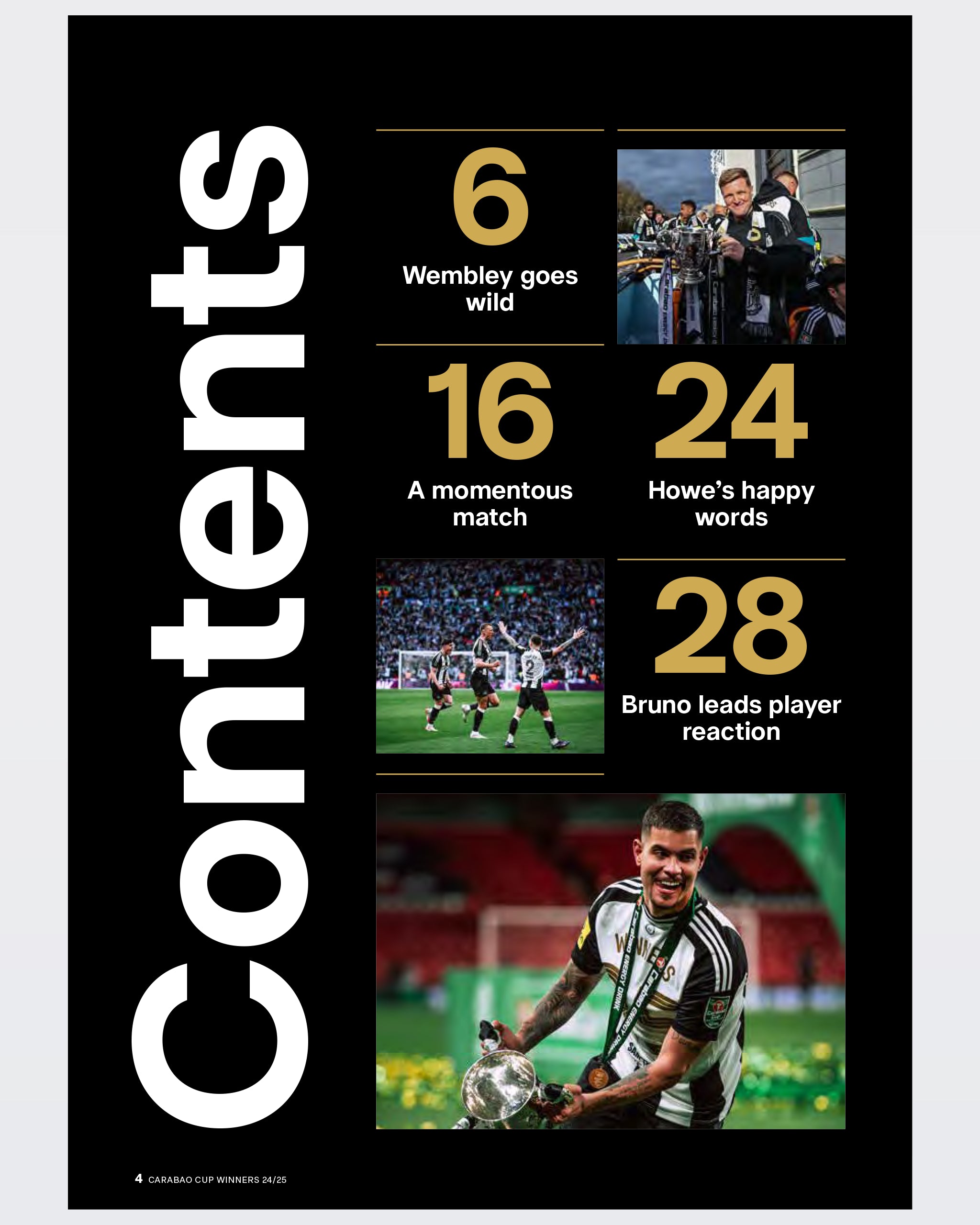 Newcastle United Official Carabao Cup Winners 24/25 Magazine
