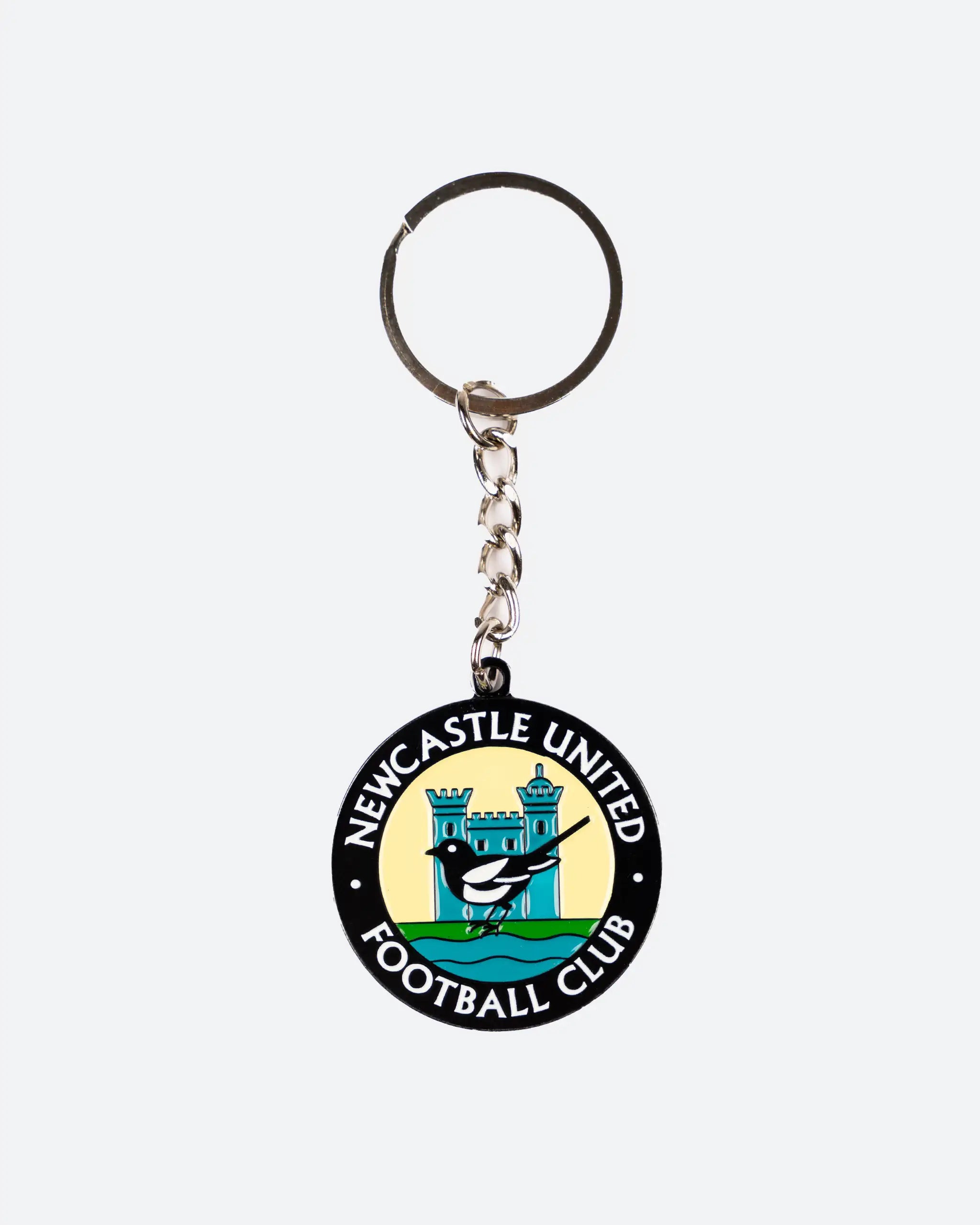 Newcastle United Retro Crest Badge & Keyring Set