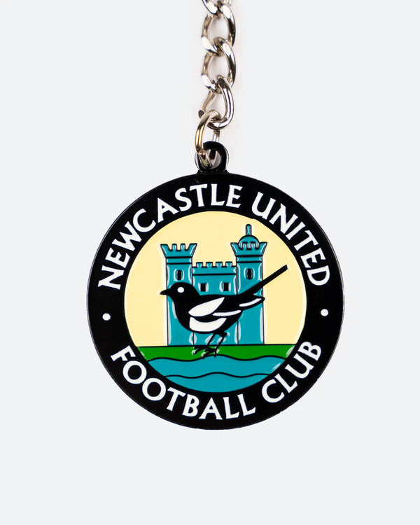 Newcastle United Retro Crest Badge & Keyring Set